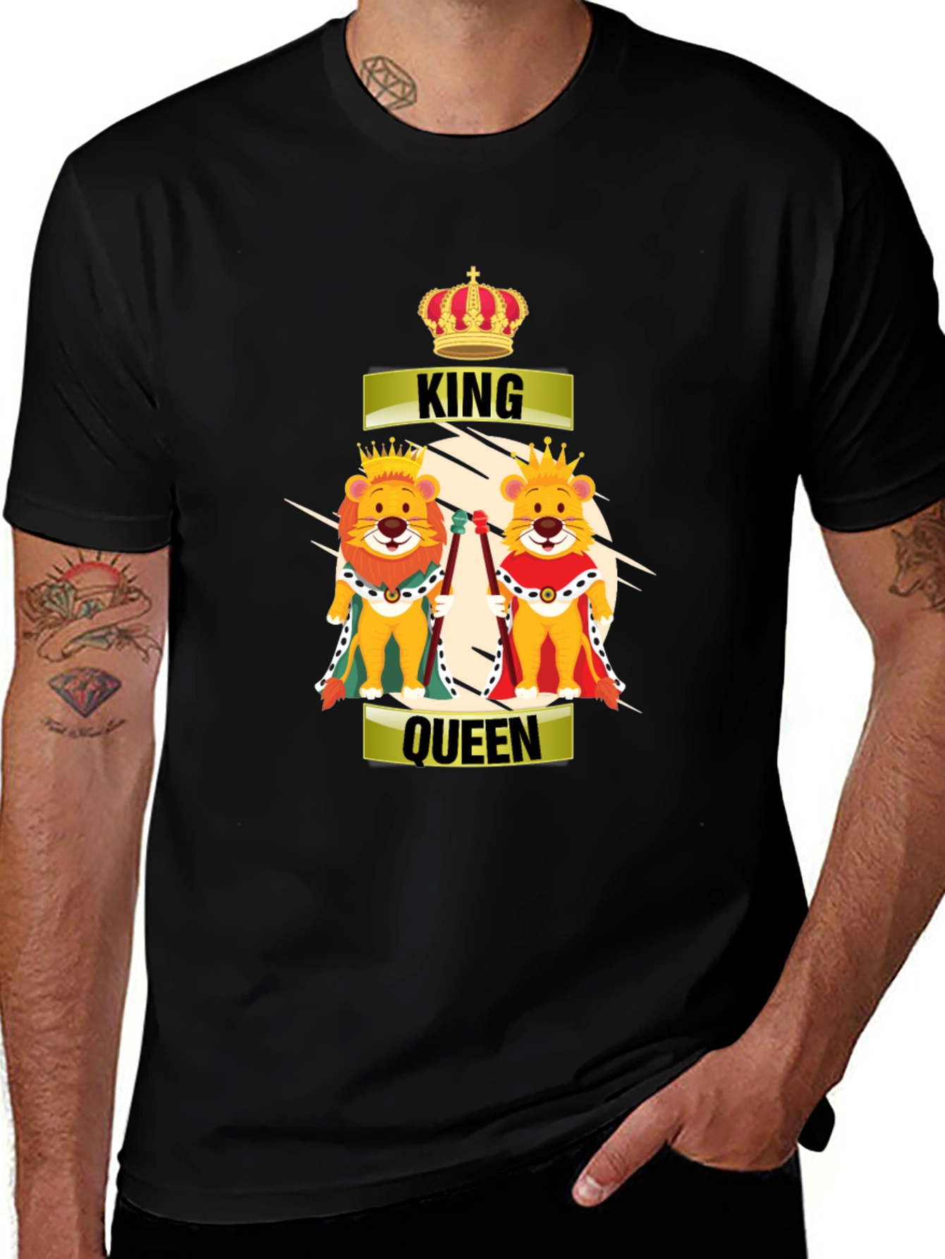 Variant 29 of King & Queen Lion Graphic T-Shirt