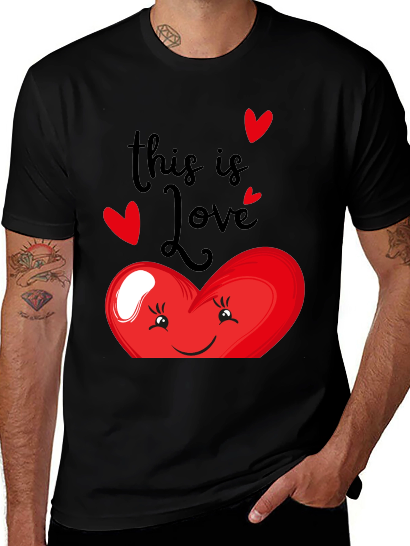 Variant 24 of This is Love Heart Graphic Tee