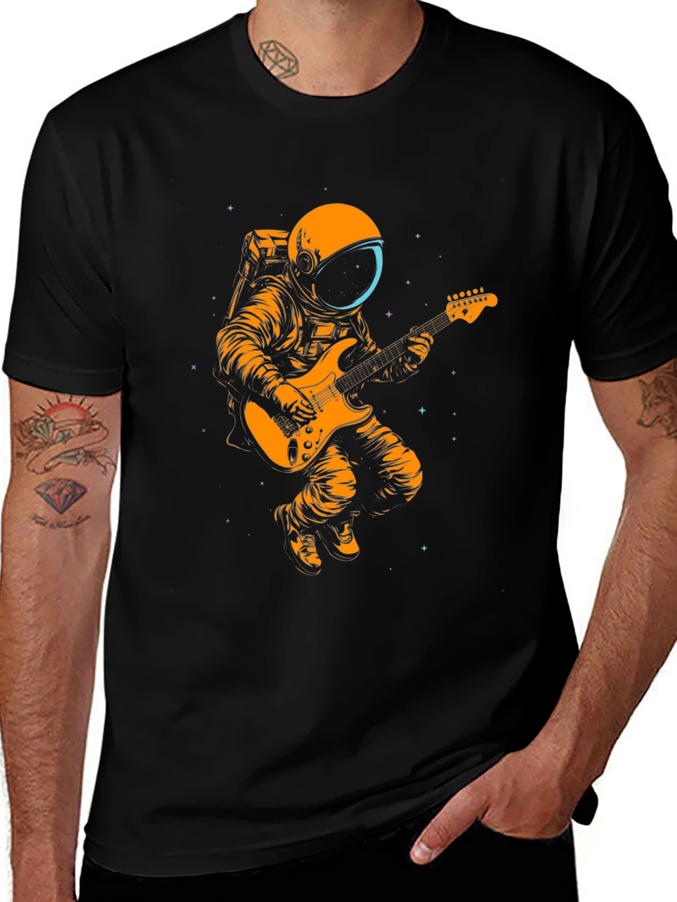 Variant 24 of Astronaut Guitarist Graphic Tee