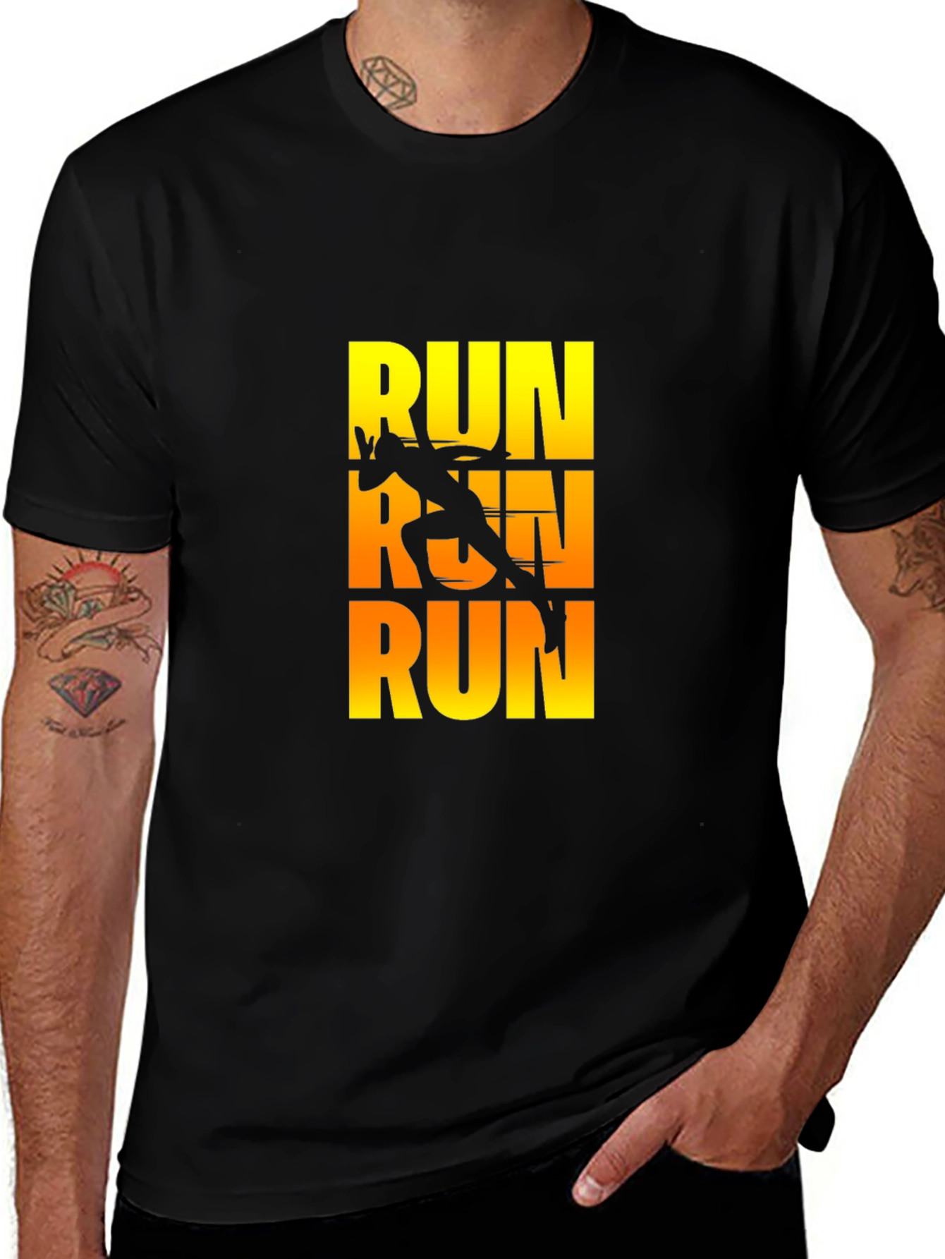 Run Graphic Tee - Stylish Activewear Shirt