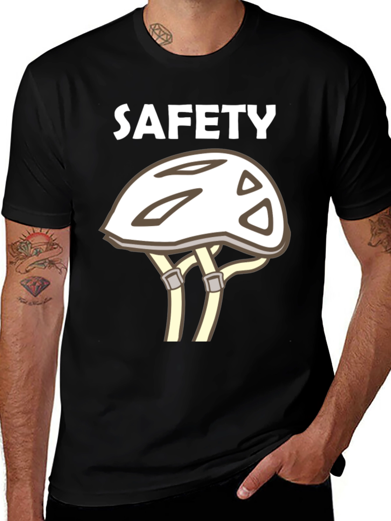 Variant 27 of Safety First Graphic T-Shirt - Wearable Protection