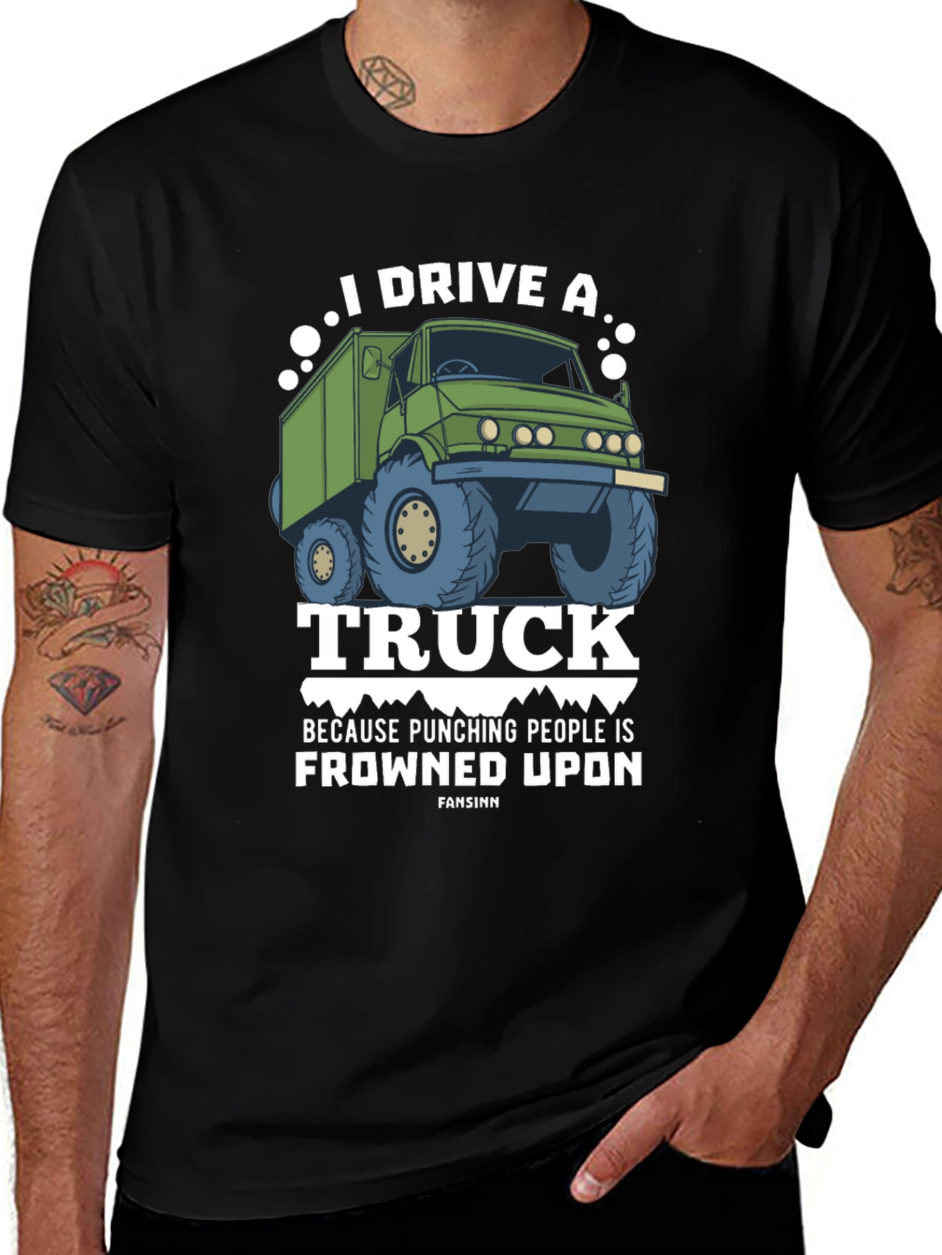 Variant 8 of I Drive a Truck T-Shirt