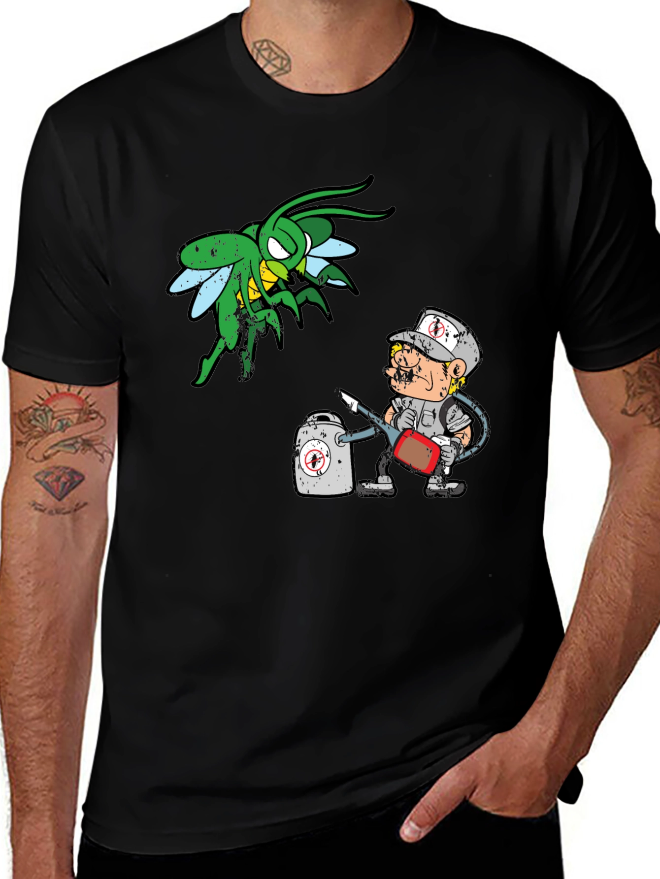 Variant 21 of Bug Exterminator Graphic T-Shirt