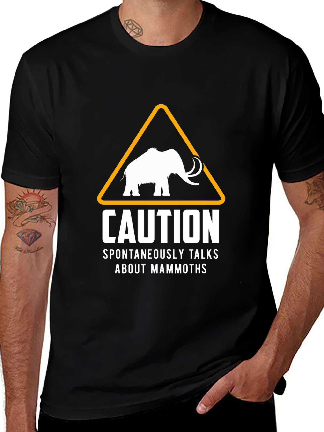 Variant 22 of Caution Talks About Mammoths T-Shirt