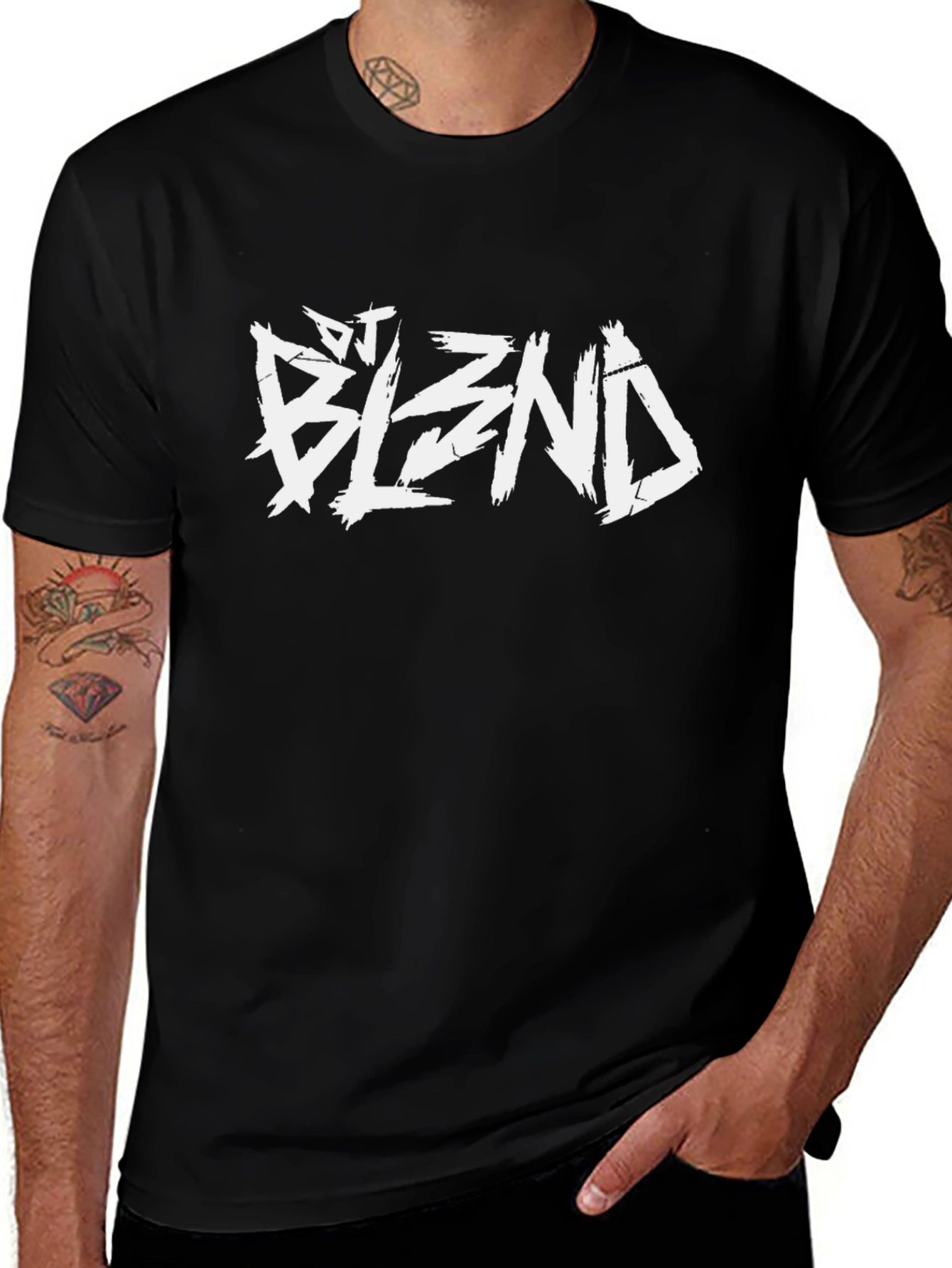 Variant 15 of DJ Blend Black Graphic Tee