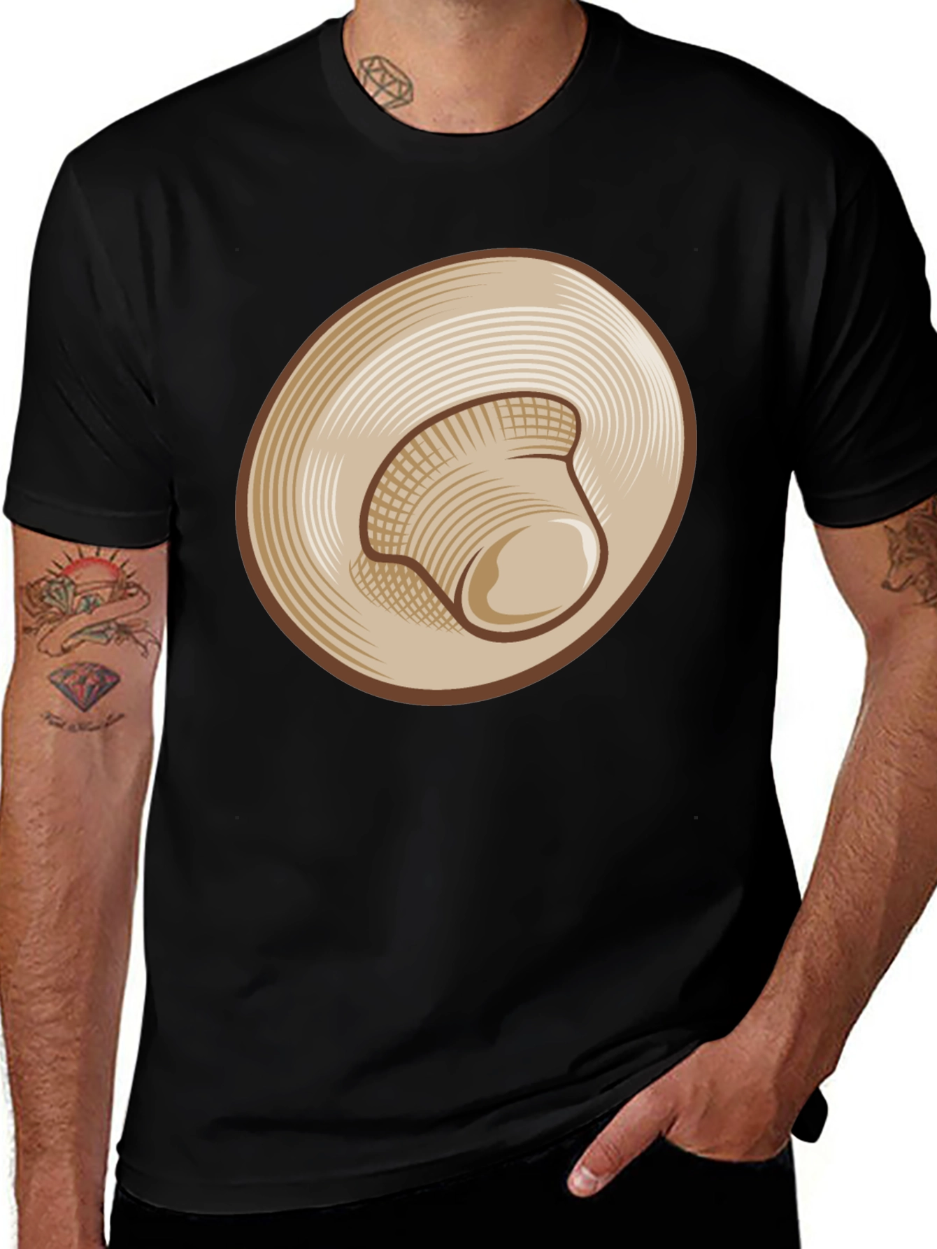 Variant 18 of Mushroom Graphic Print T-Shirt - Stylish Casual Tee