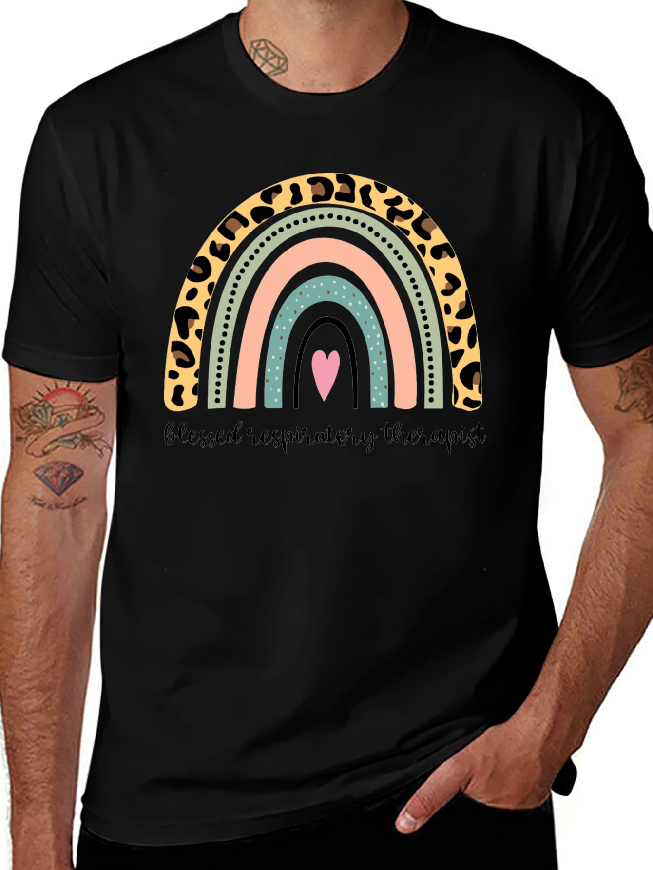 Variant 25 of Blessed Respiratory Therapist Rainbow T-Shirt