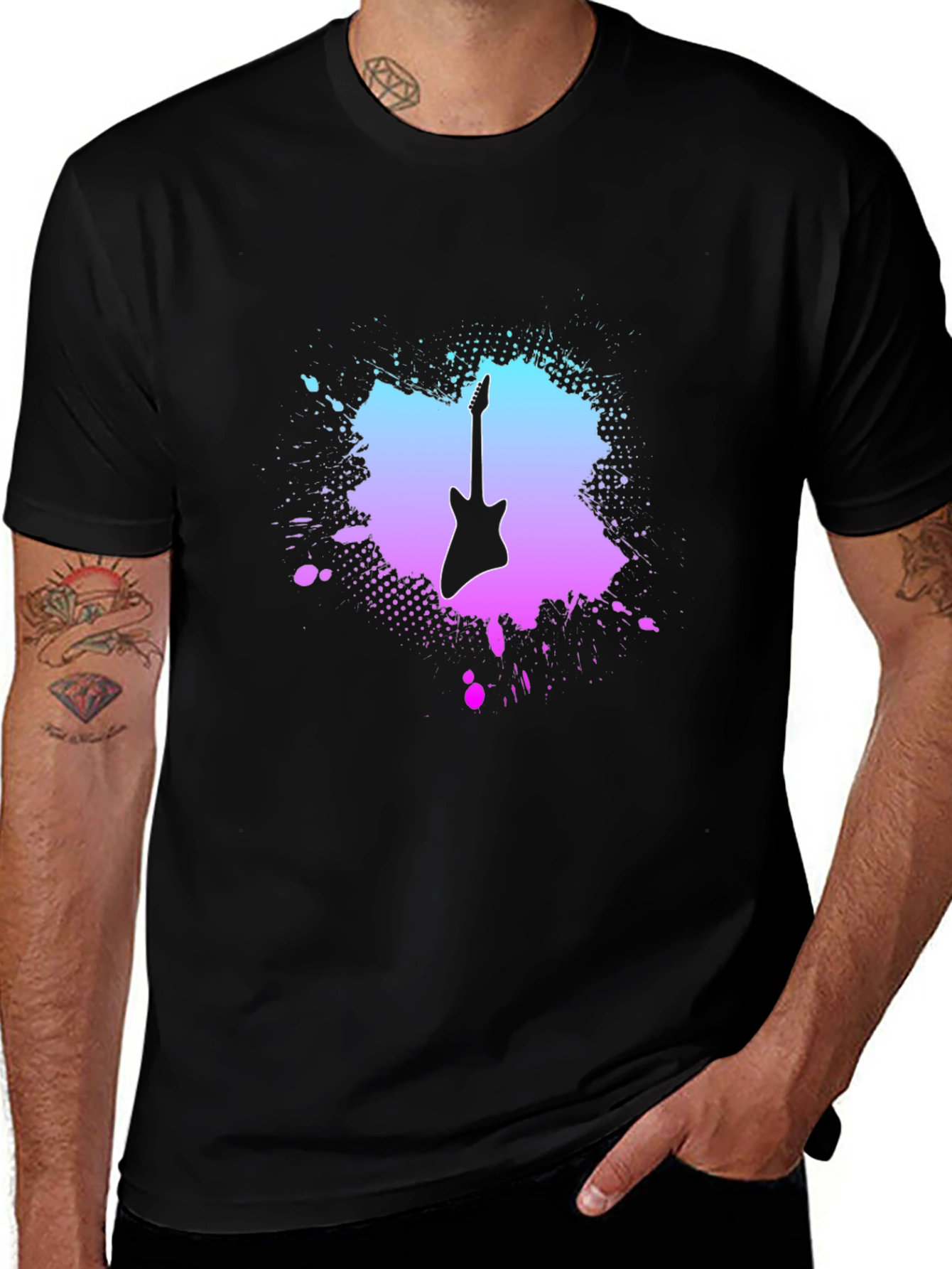 Electric Guitar Graphic T-Shirt - Music Lover Tee