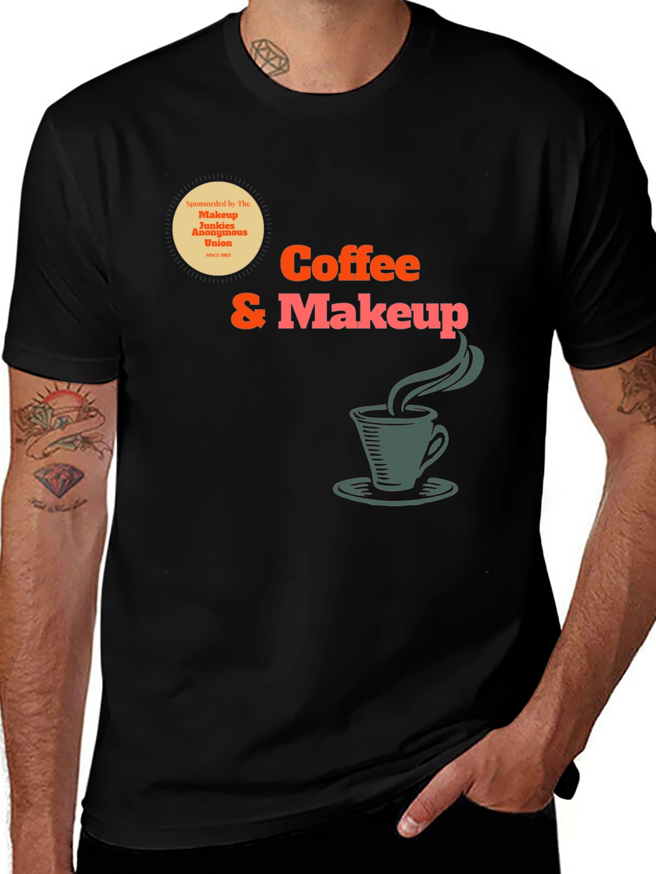 Variant 5 of Coffee & Makeup T-Shirt