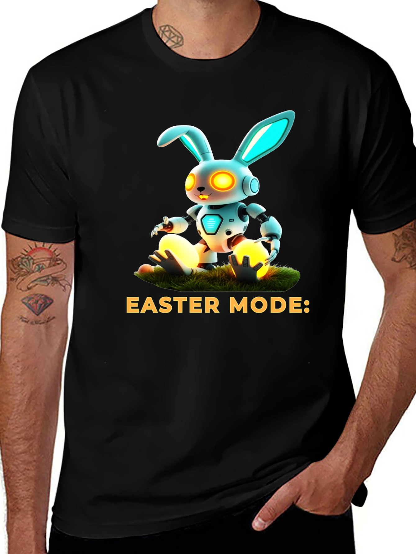 Easter Mode Robot Bunny T-Shirt
