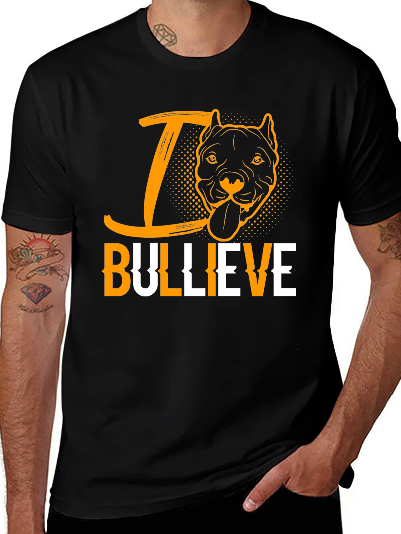 Variant 14 of I Bullieve Pitbull T-Shirt - Dog Lover Tee