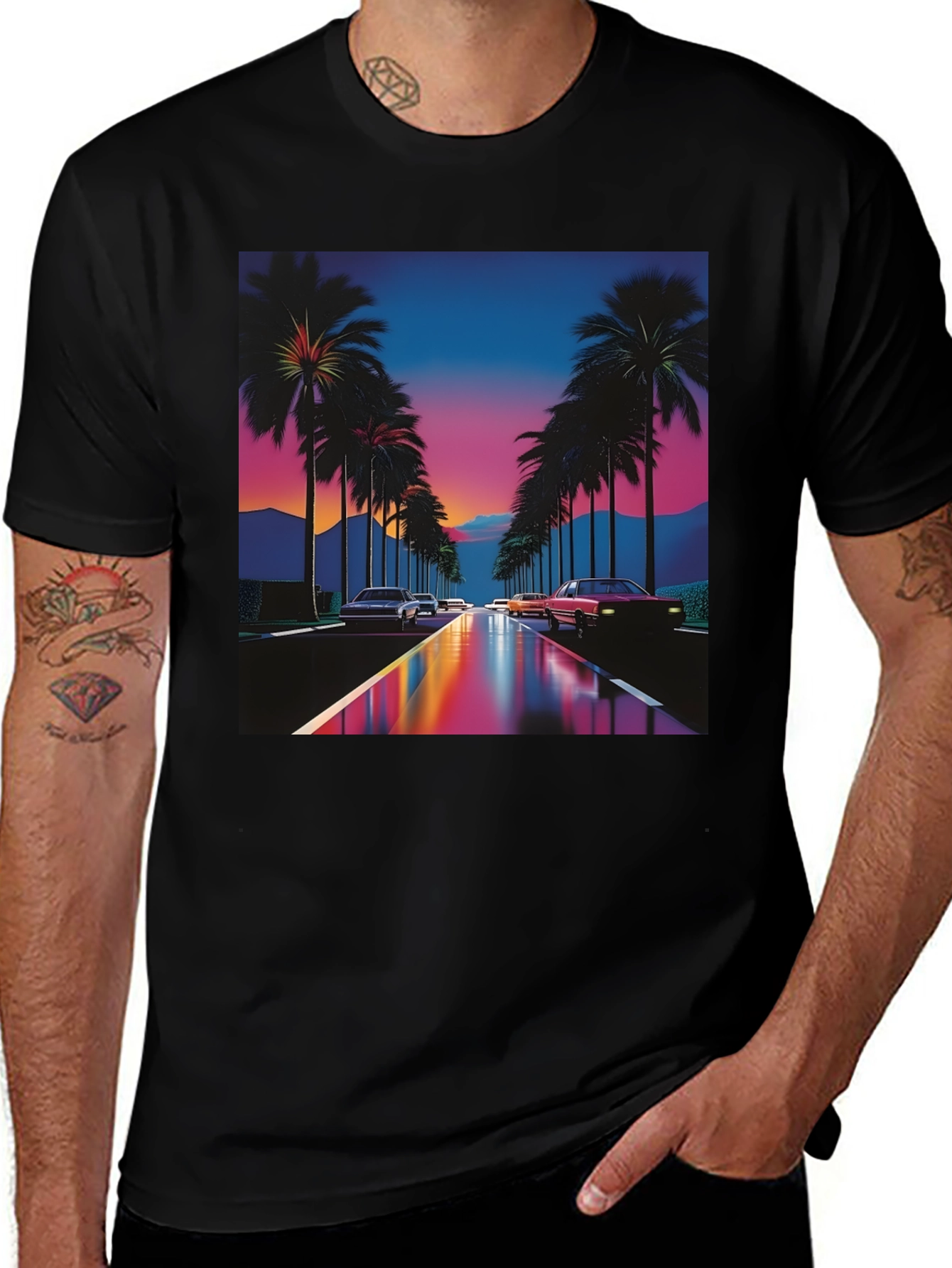 Variant 8 of Retro Sunset Drive T-Shirt