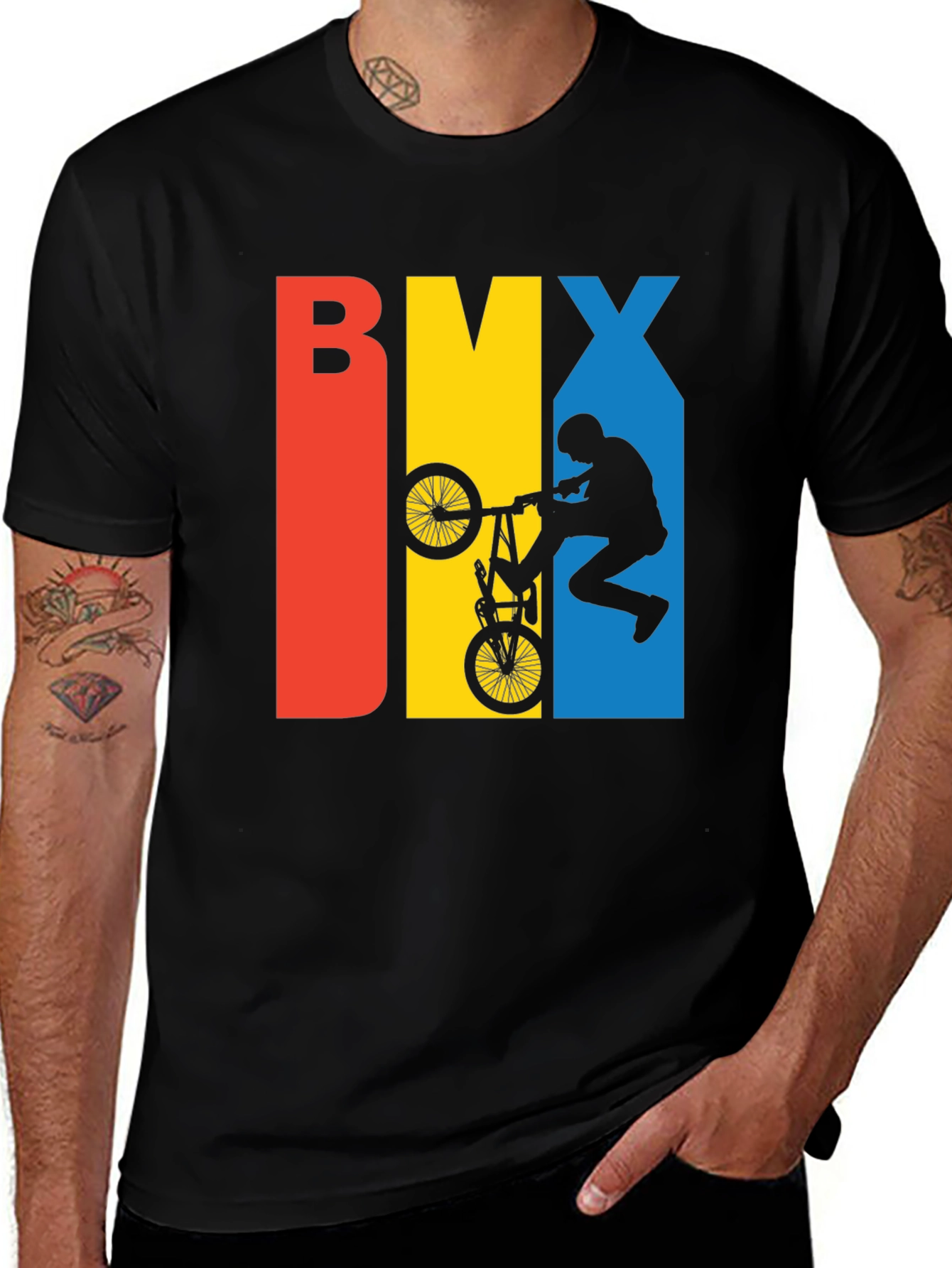 BMX Stunt T-Shirt - Cool Bike Rider Design