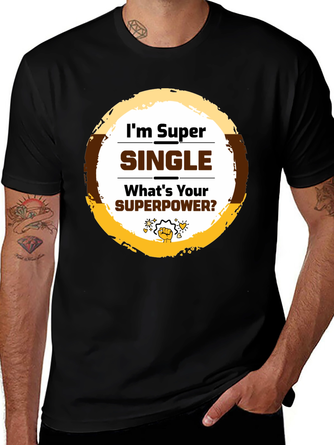 Variant 11 of Super Single T-Shirt - Novelty Graphic Tee