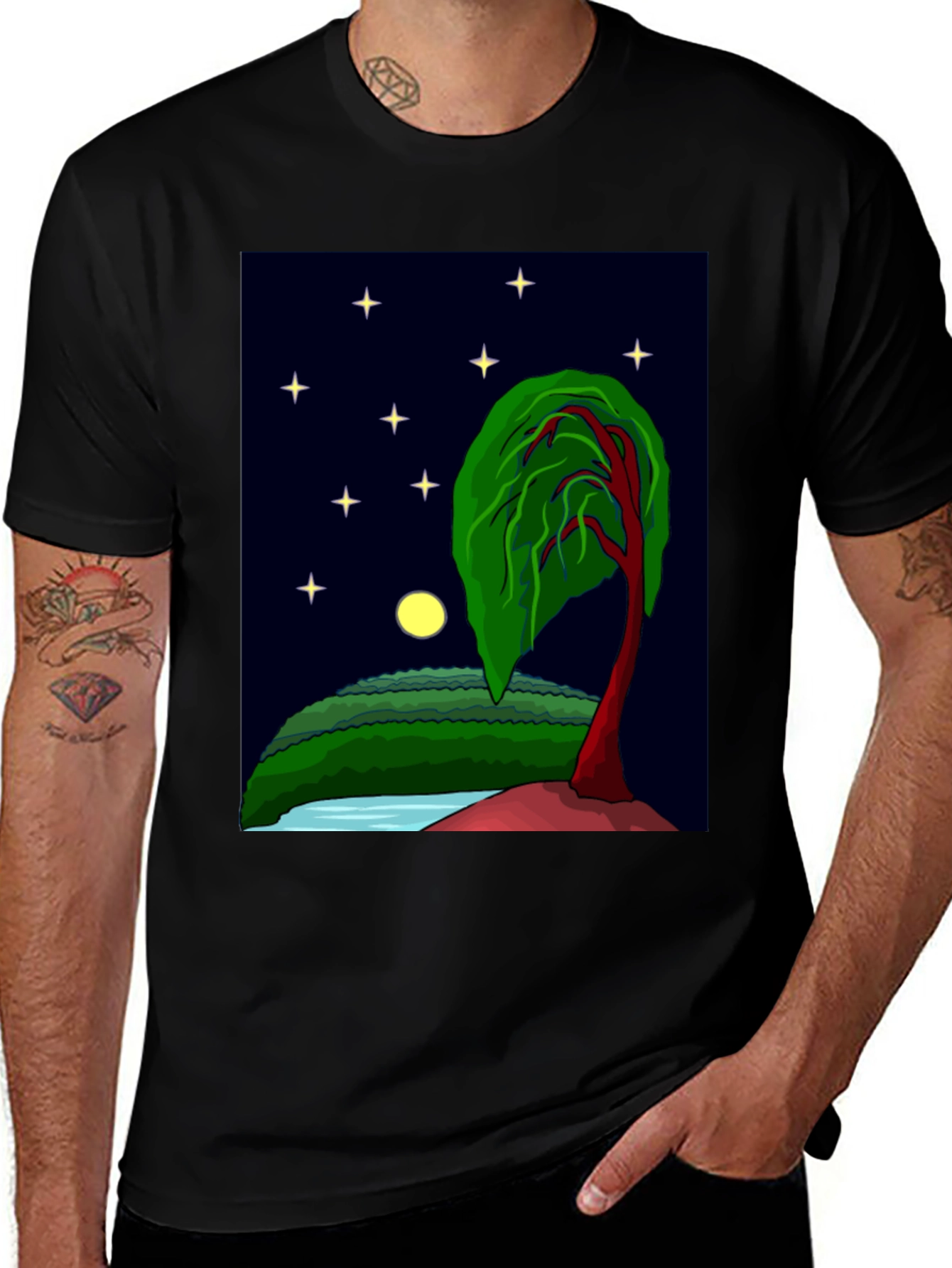 Variant 13 of Night Landscape Graphic Tee