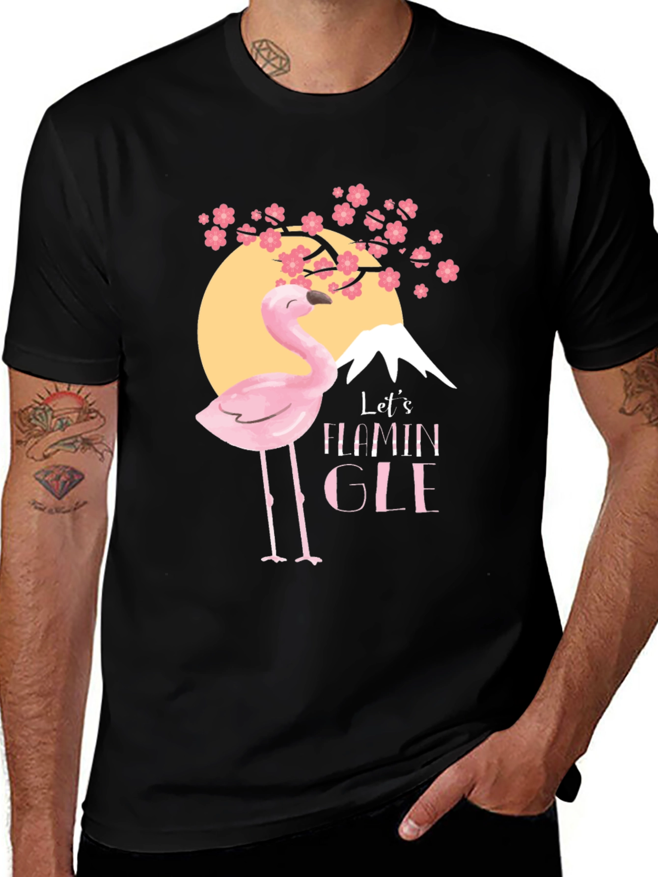 Variant 16 of Flamingo Graphic Tee - Let's Flamin' GLE