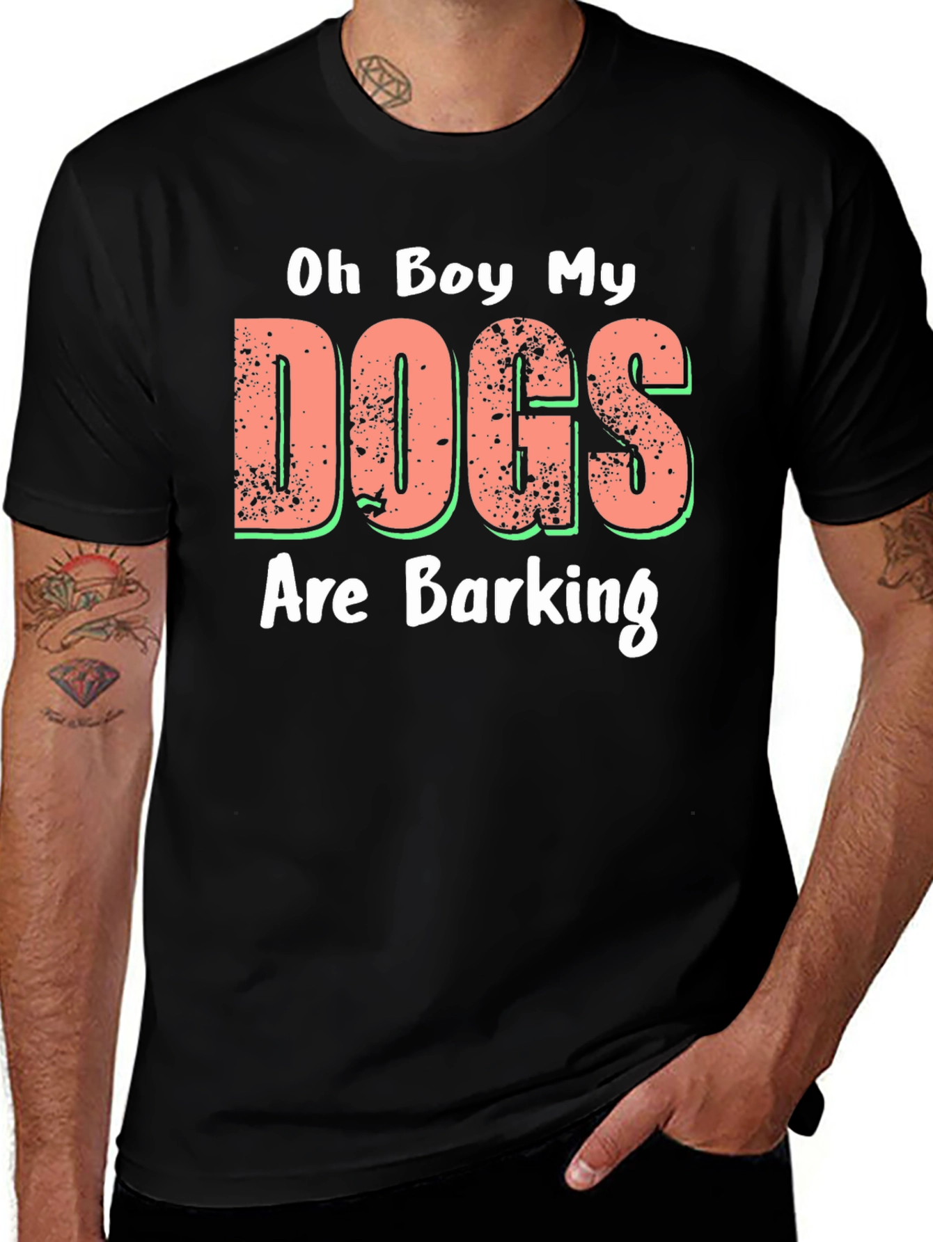 Variant 21 of Oh Boy My Dogs Are Barking Novelty T-Shirt
