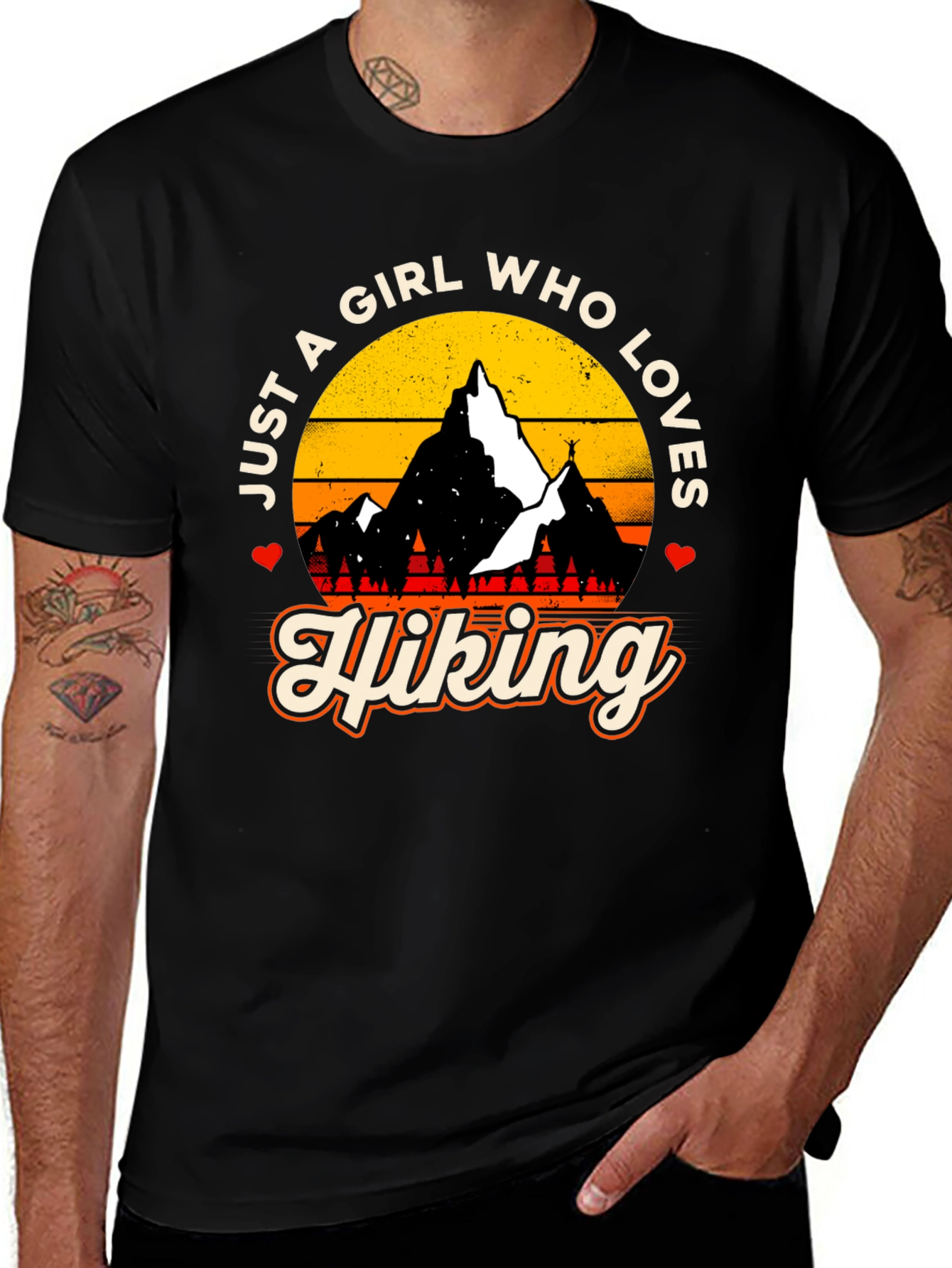 Variant 8 of Hiking Girl T-Shirt - Adventure Lover Tee