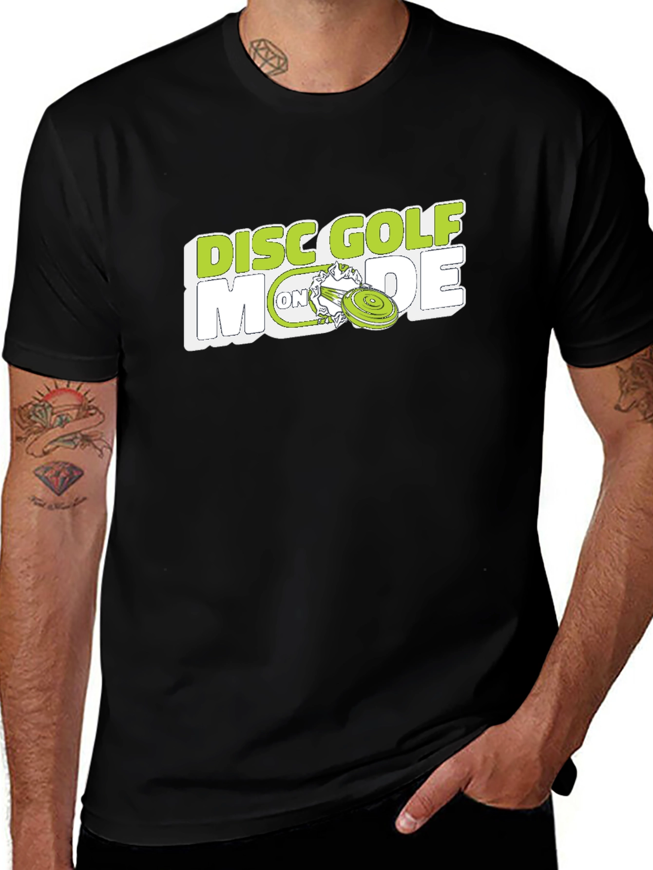 Variant 8 of Disc Golf Mode On T-Shirt