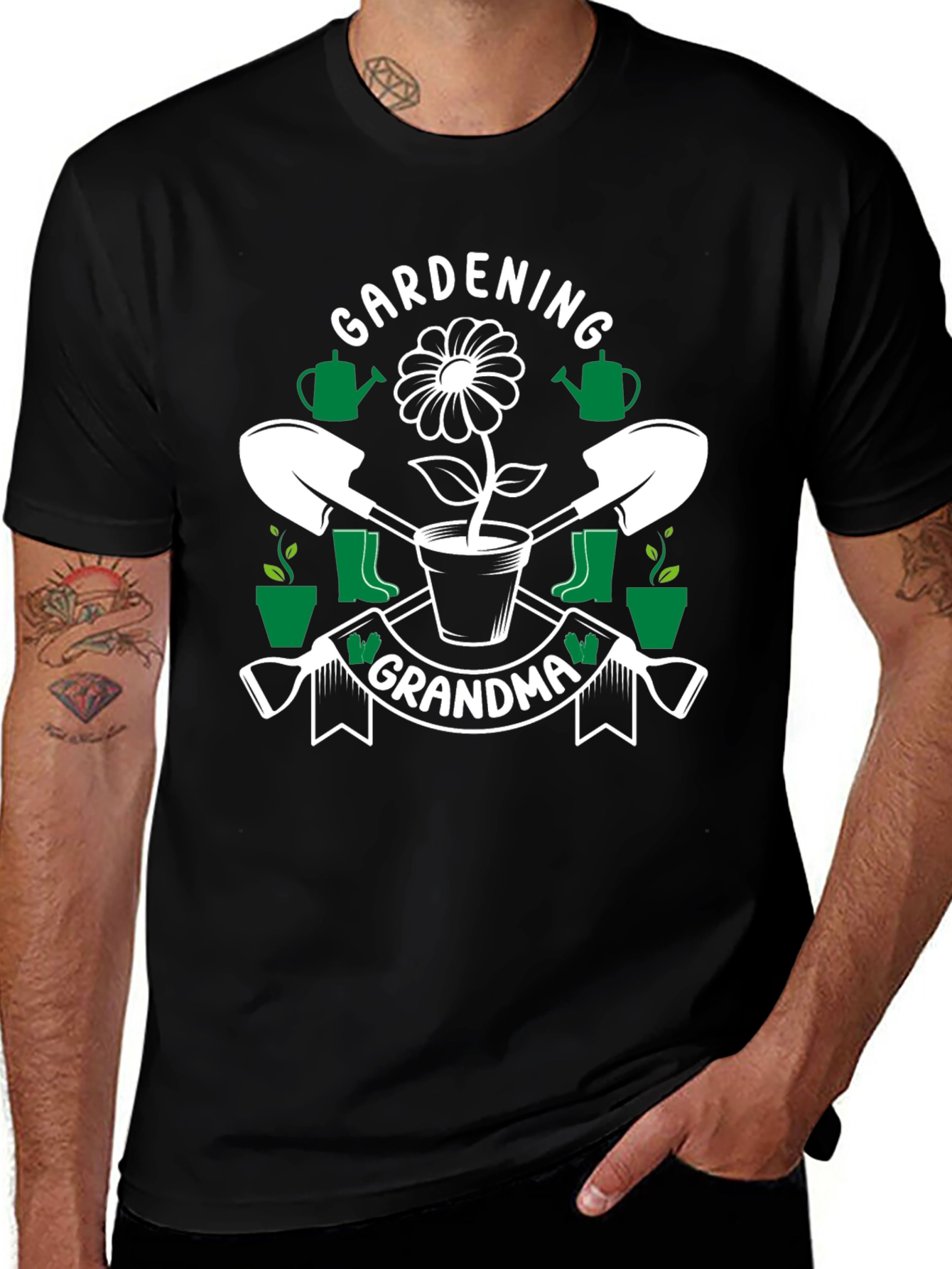 Variant 28 of Gardening Grandma T-Shirt - Floral Design