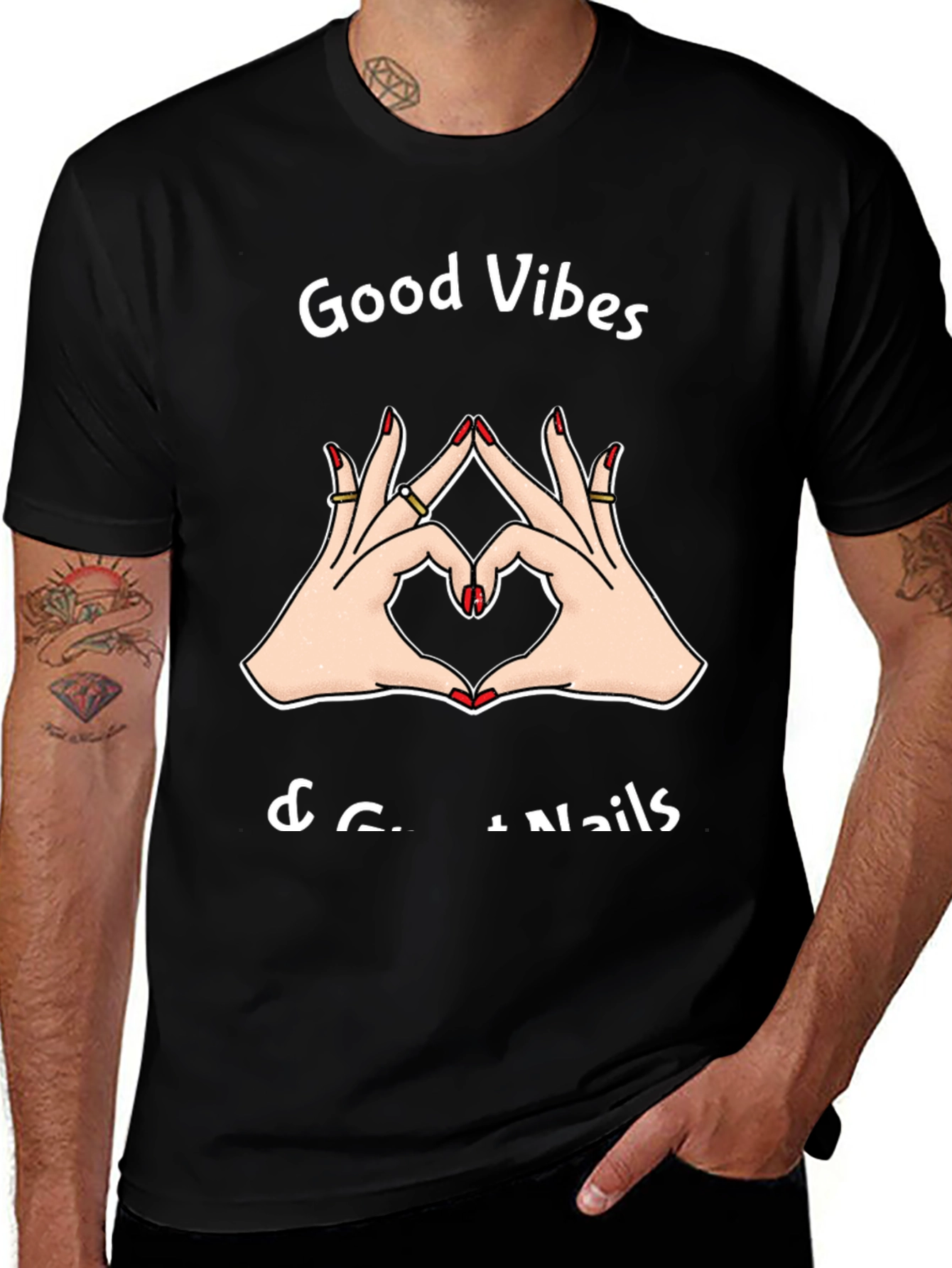Variant 29 of Good Vibes & Great Nails T-Shirt