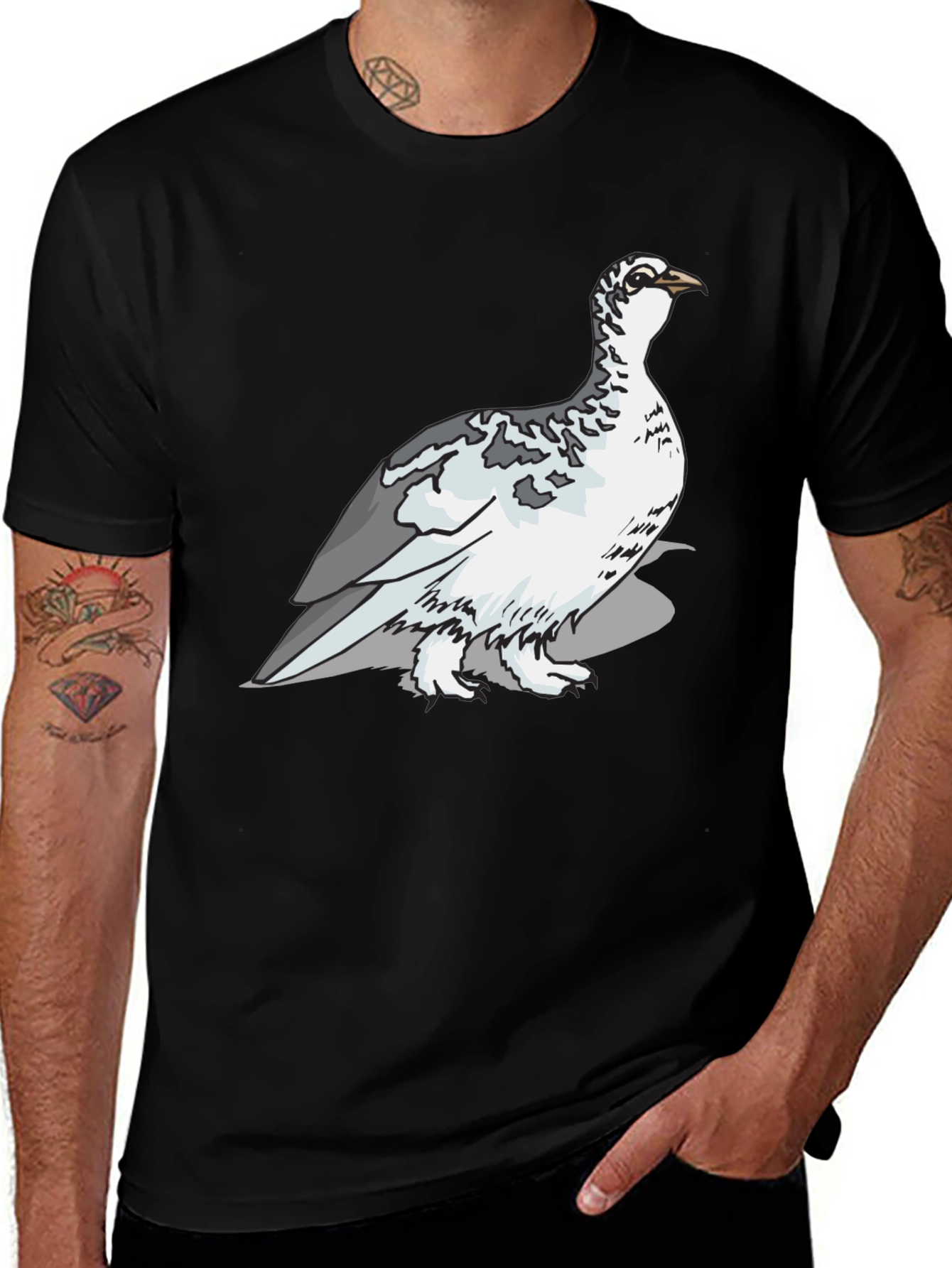 Variant 6 of Ptarmigan Graphic T-Shirt - Nature Lover's Tee
