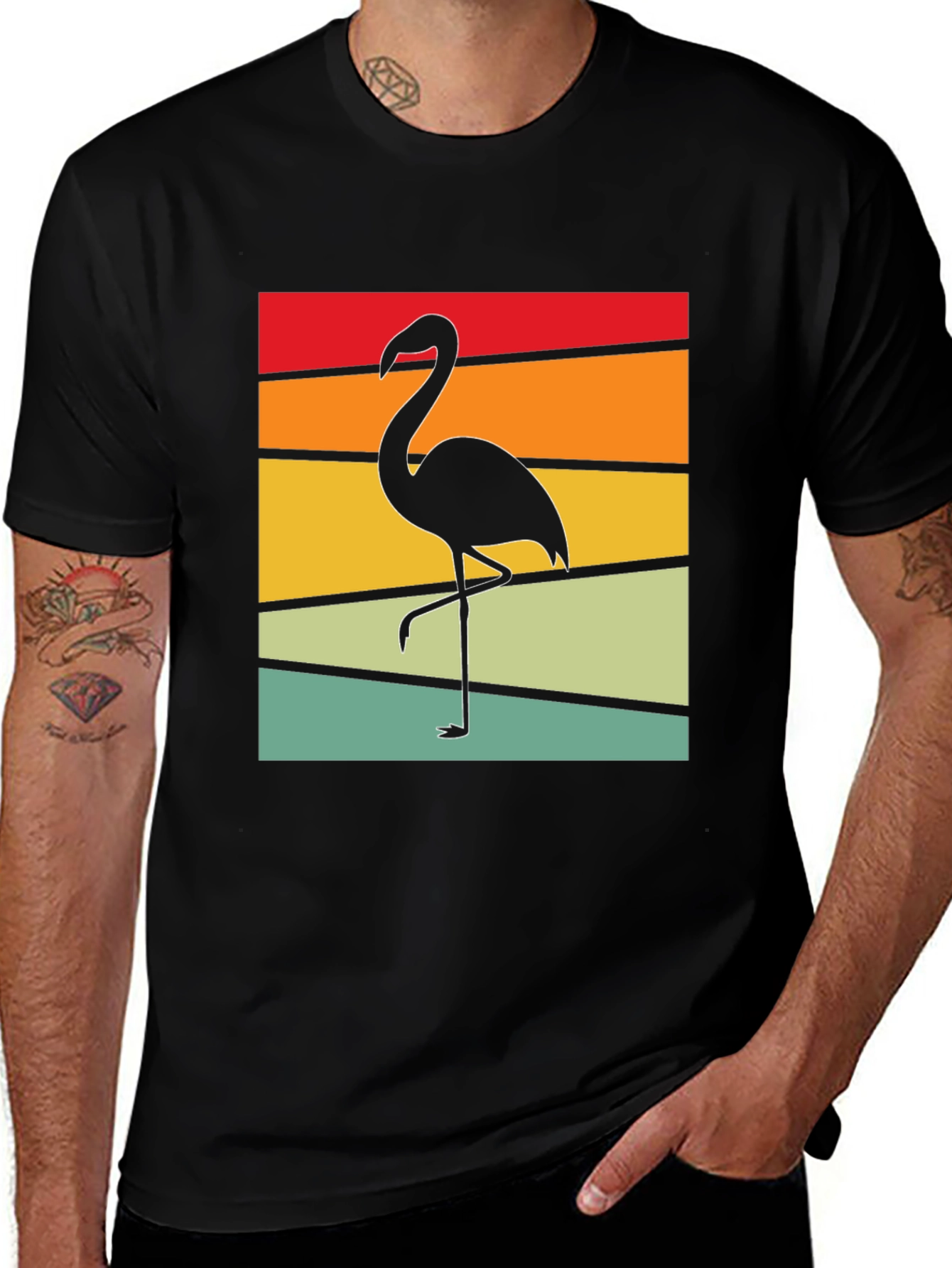 Variant 30 of Retro Flamingo Graphic T-Shirt