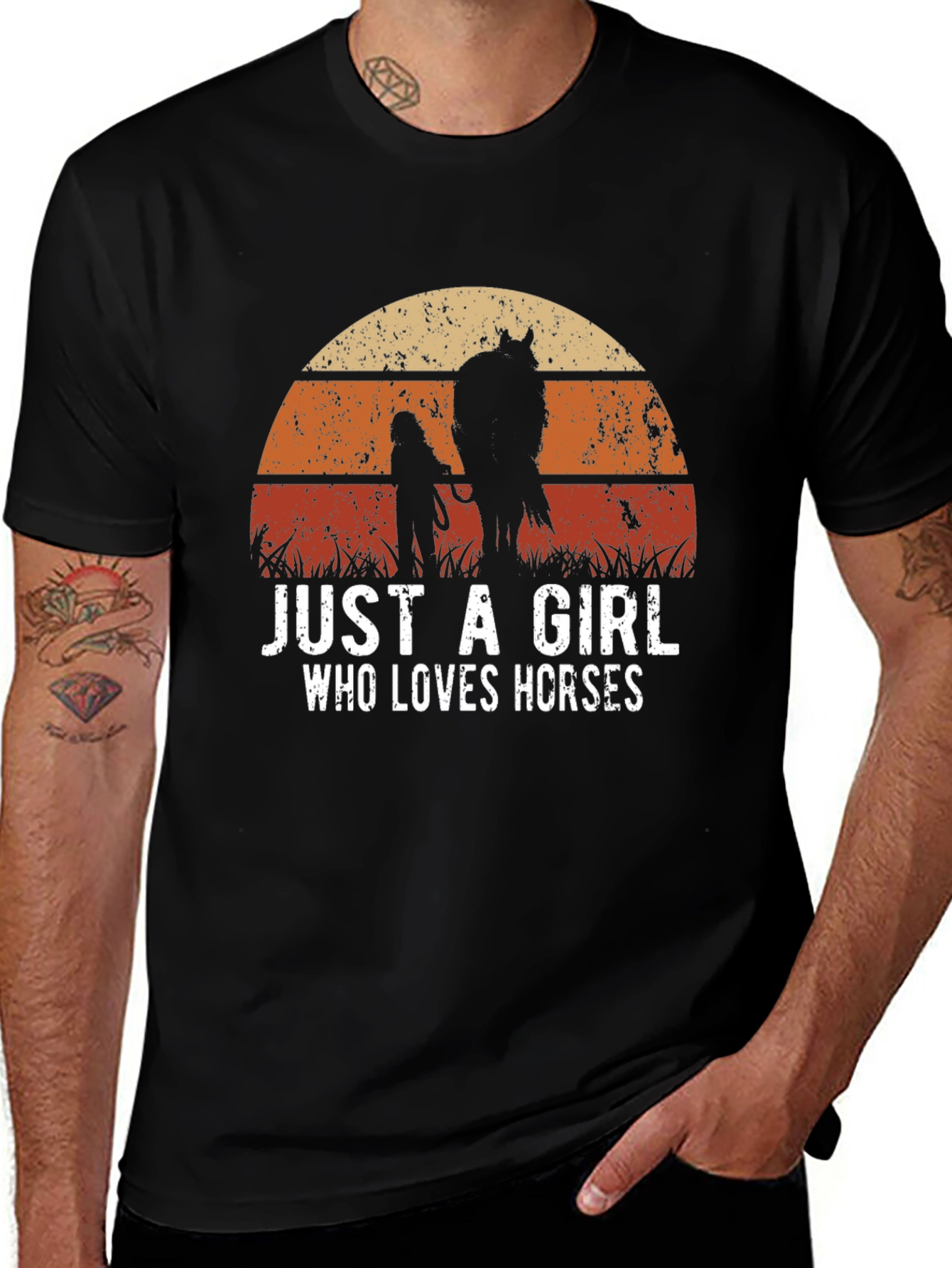 Variant 16 of Just A Girl Who Loves Horses T-Shirt