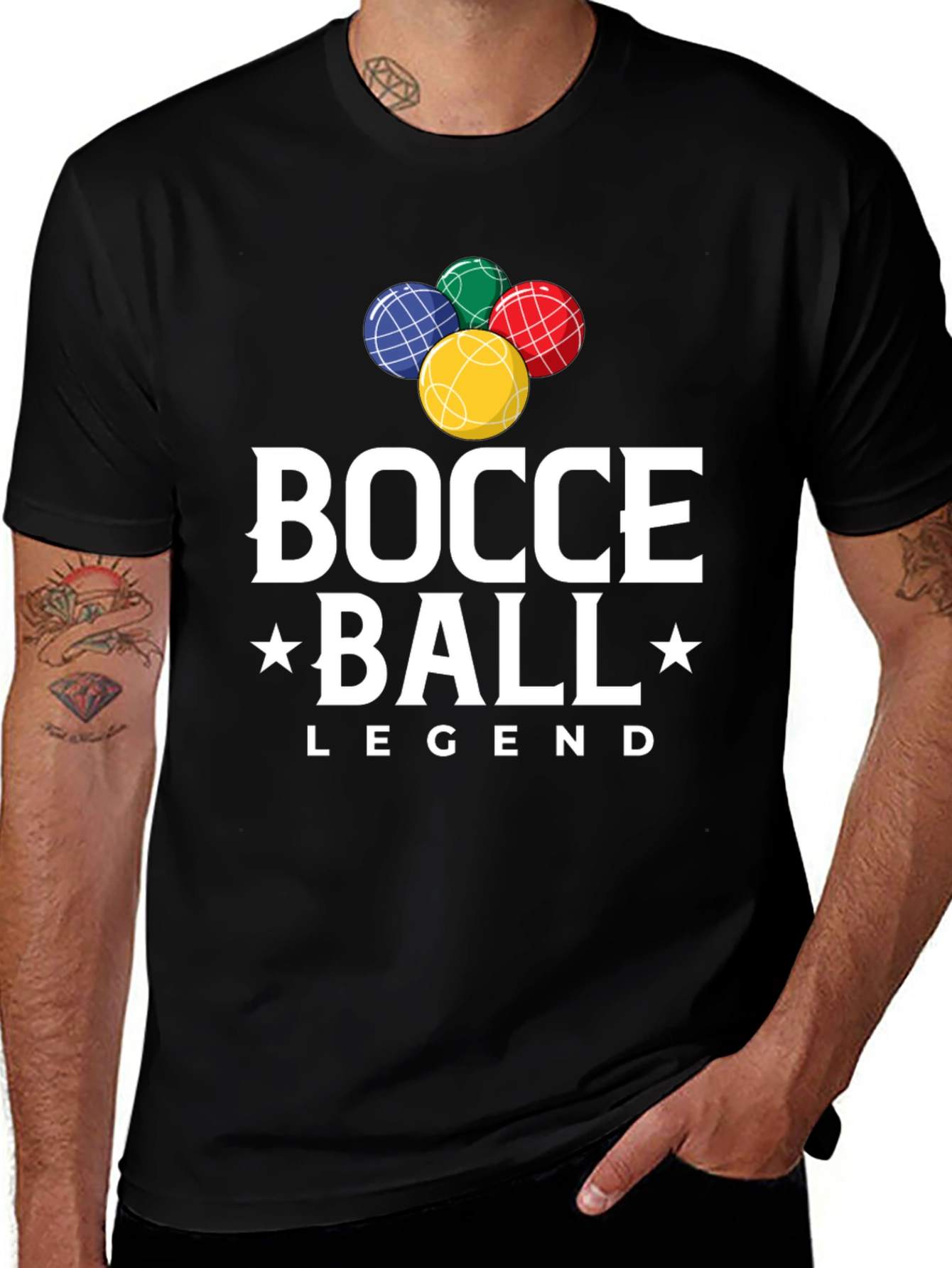 Variant 10 of Bocce Ball Legend Graphic T-Shirt
