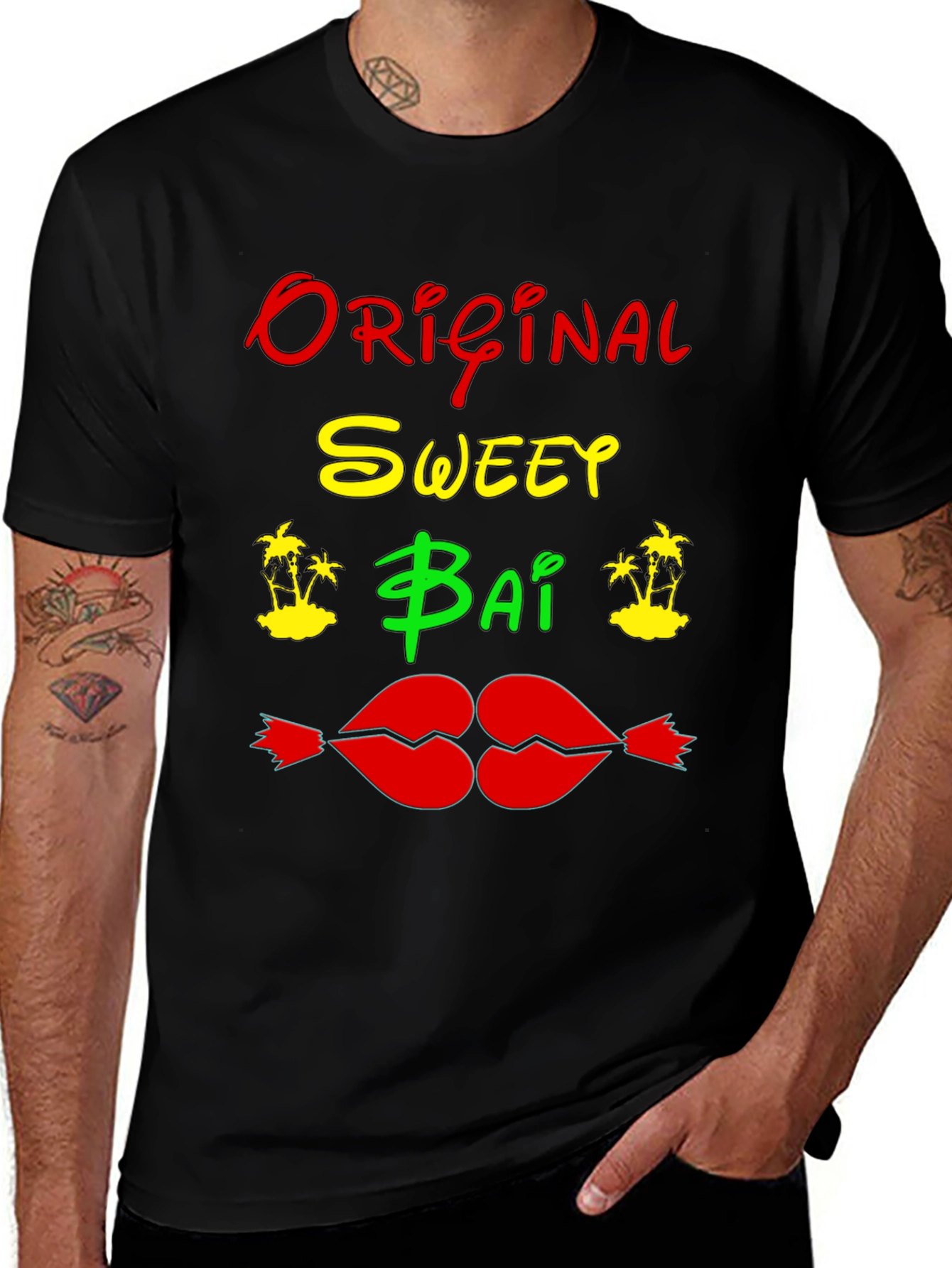 Variant 18 of Original Sweey Bai Black T-Shirt Graphic Design