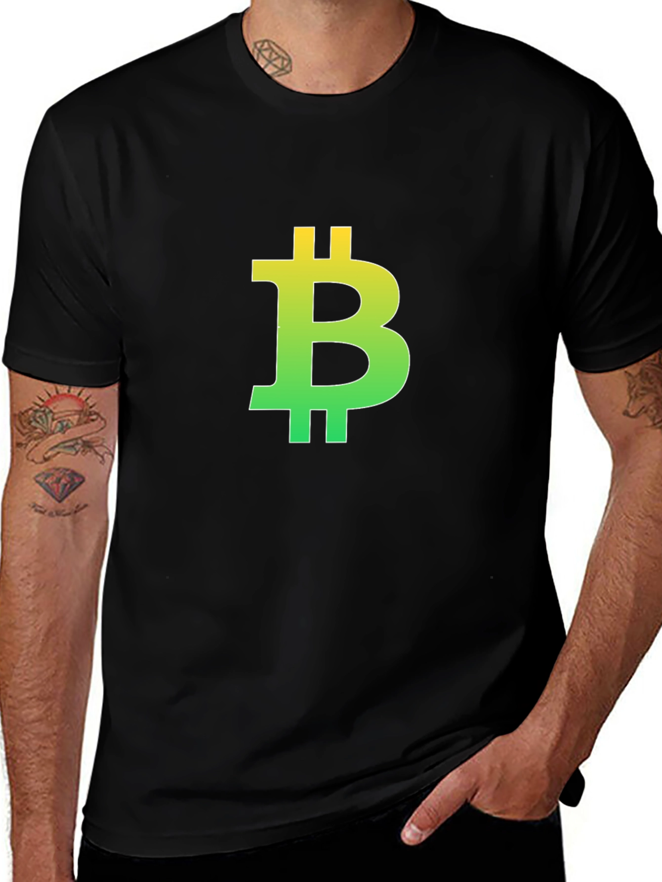 Bitcoin Logo Black T-Shirt