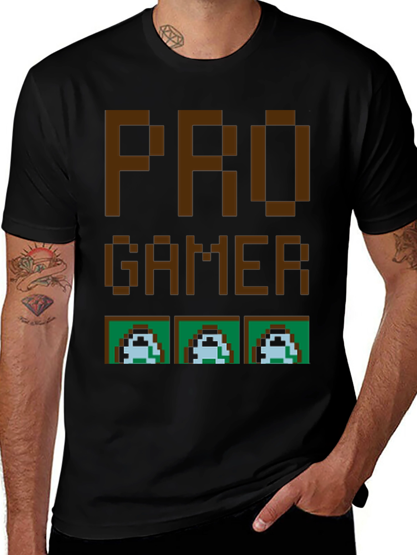 Variant 22 of Retro Pro Gamer T-Shirt - Pixel Art Design