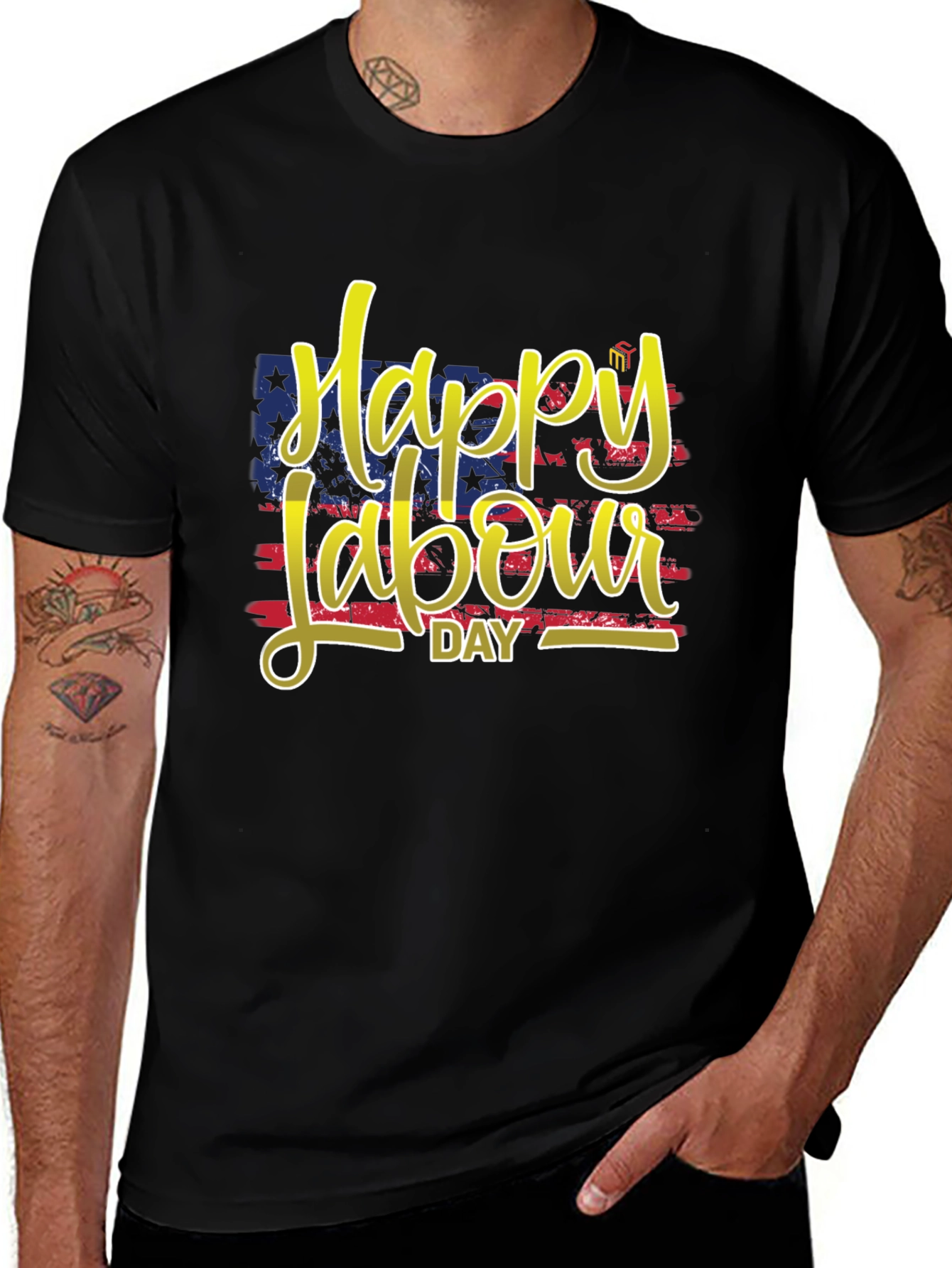Happy Labour Day T-Shirt: Patriotic Design