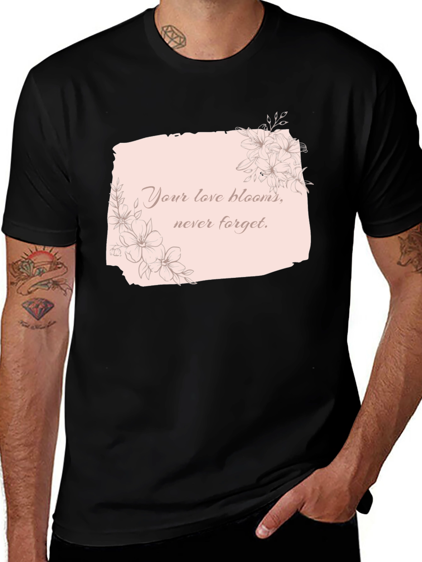 Variant 4 of Floral Love Blooms T-Shirt