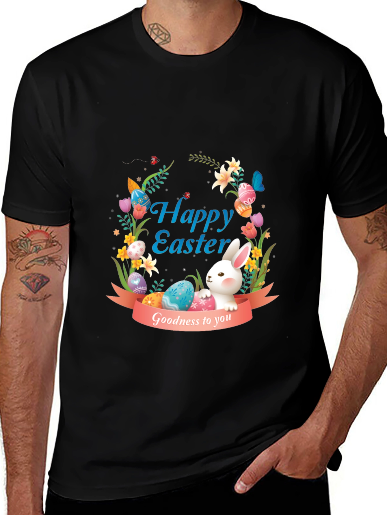 Variant 18 of Happy Easter Bunny Graphic Tee - Holiday Apparel