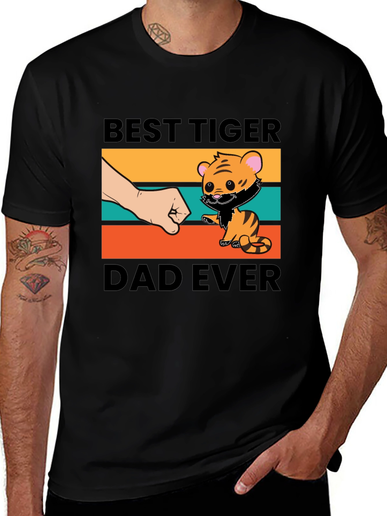 Variant 5 of Best Tiger Dad Ever T-Shirt