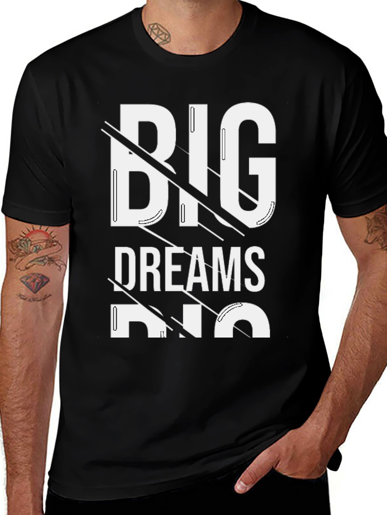 Variant 12 of Big Dreams T-Shirt: Stylish Slogan Tee