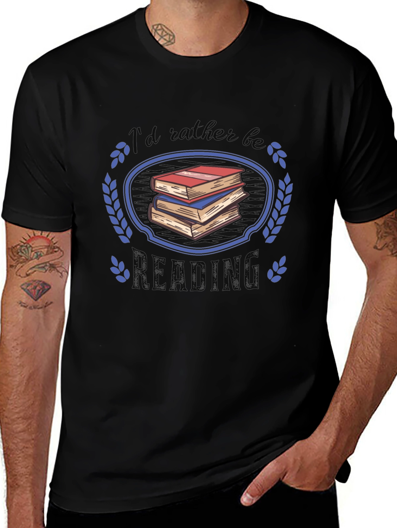 Variant 29 of Reader's Choice T-Shirt - I'd Rather Be Reading