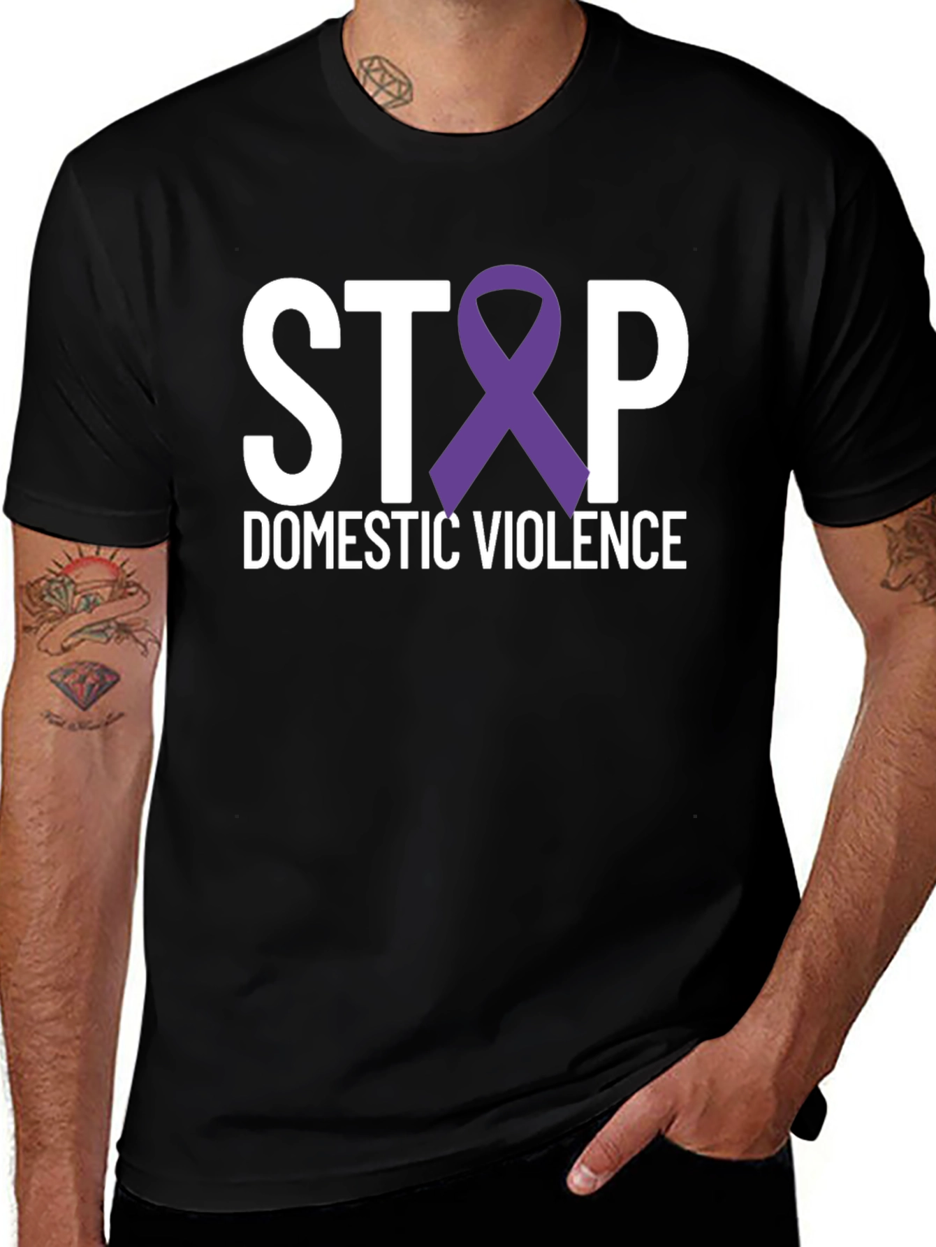 Variant 11 of Stop Domestic Violence Awareness T-Shirt