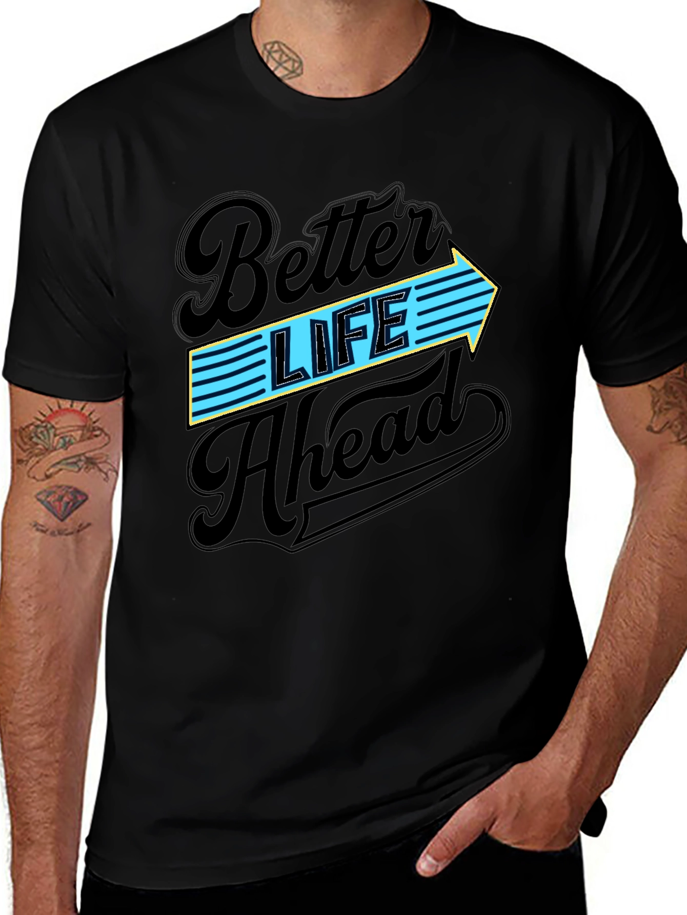 Variant 17 of Better Life Ahead Graphic T-Shirt