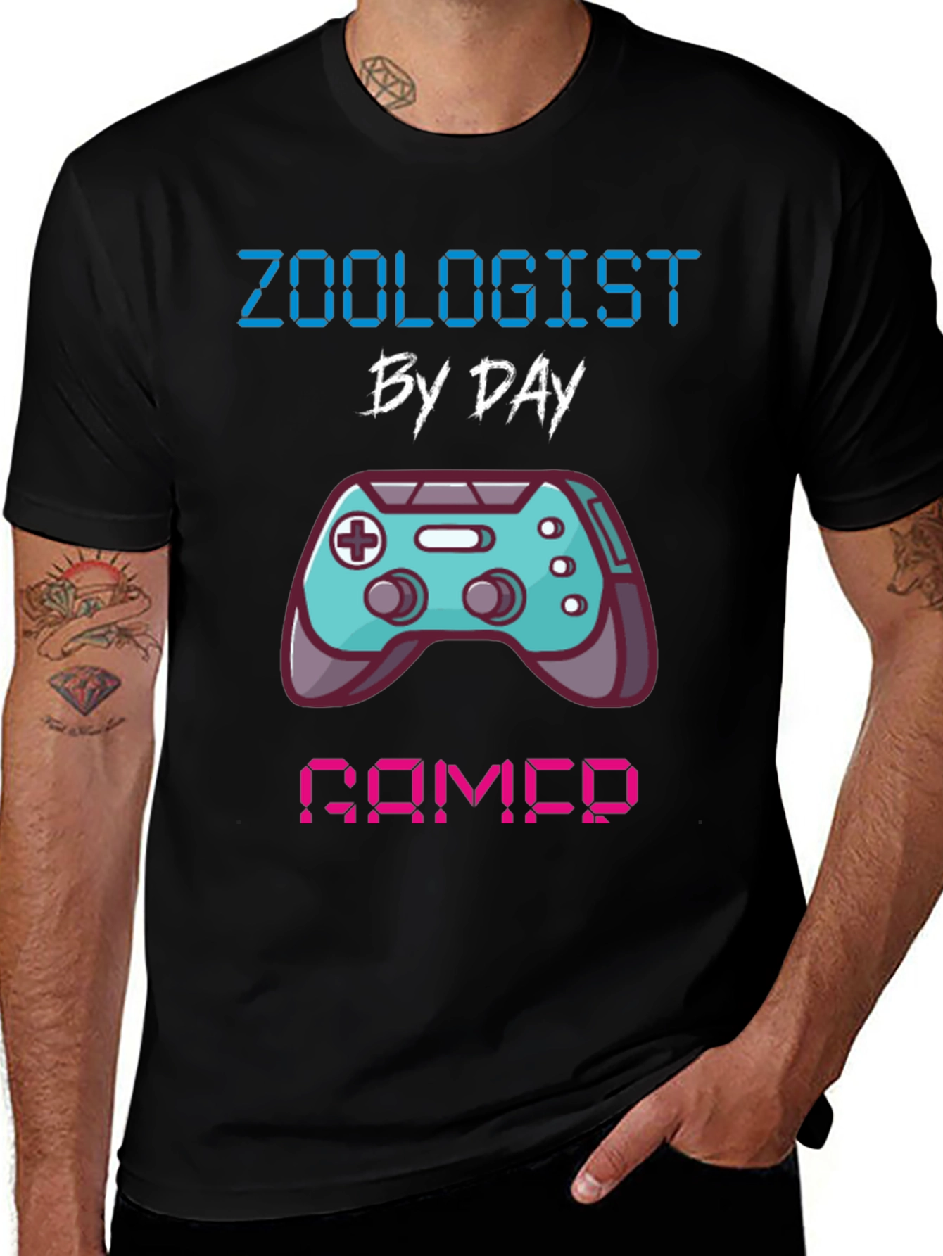 Zoologist By Day Gamer T-Shirt