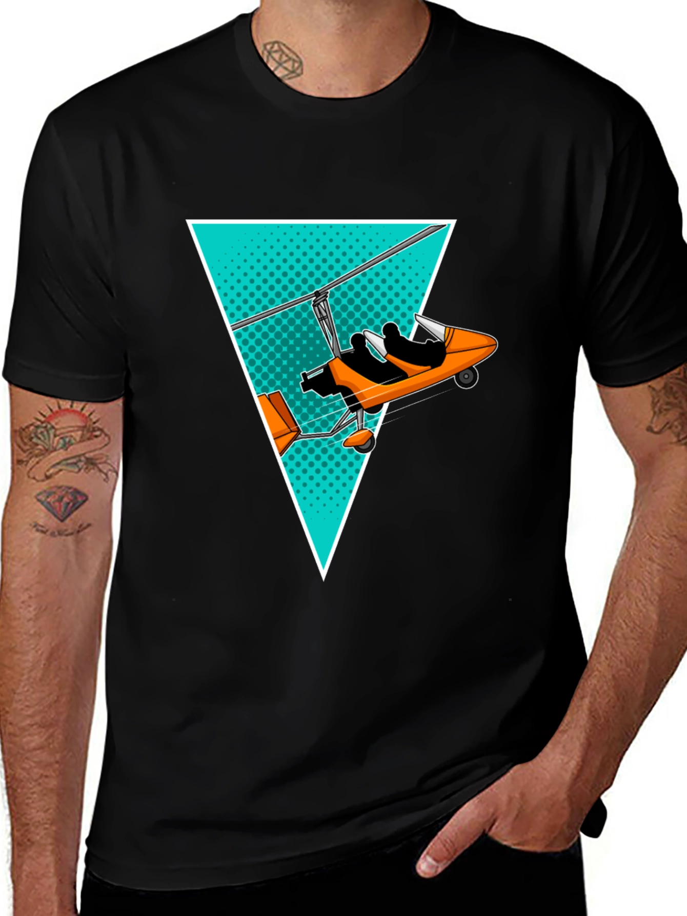 Variant 20 of Microlight Plane Graphic Tee - Aviation Enthusiast Shirt