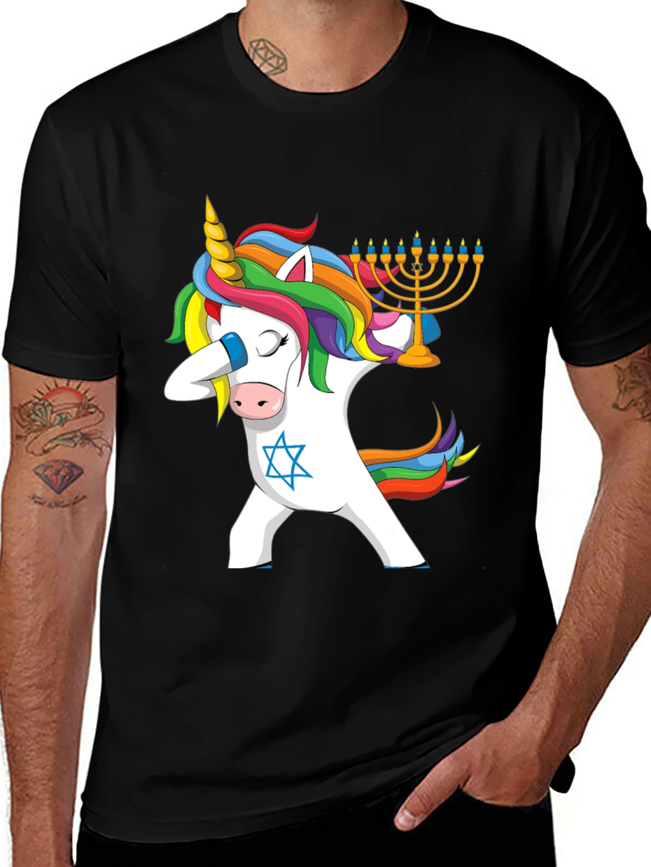 Hanukkah Unicorn Dab T-Shirt