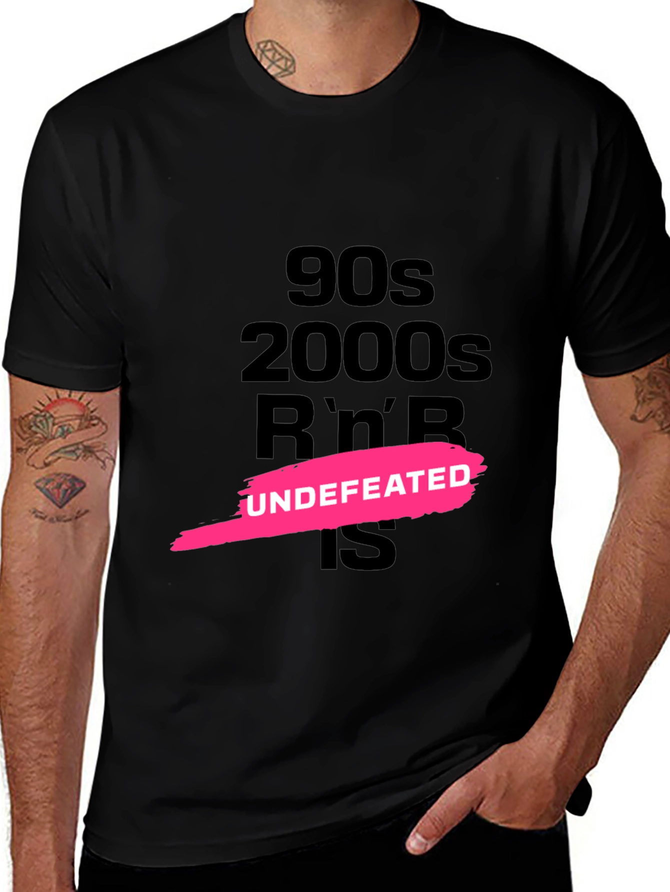 Variant 14 of 90s & 2000s R'n'B UNDEFEATED Black T-Shirt
