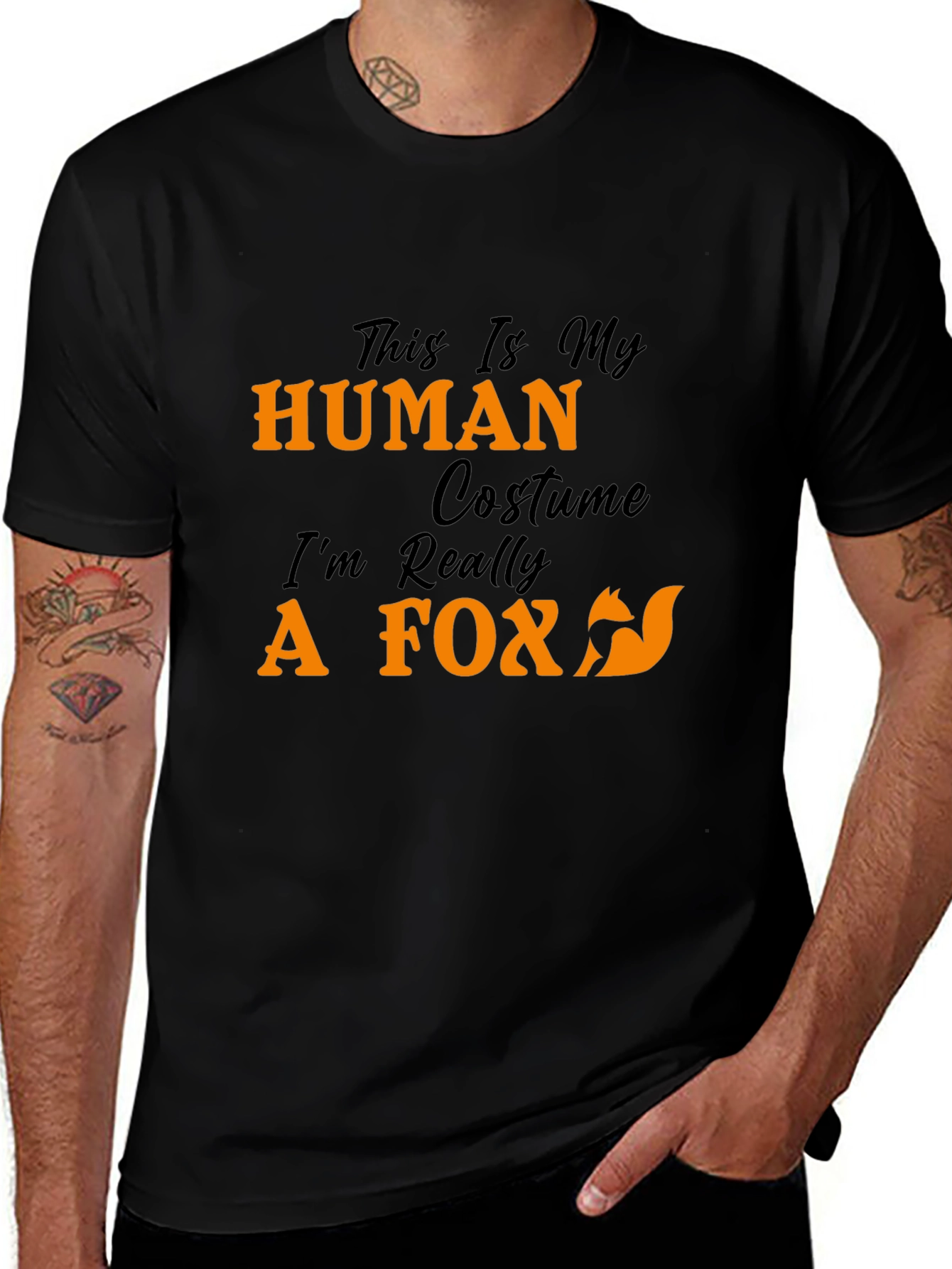 Variant 5 of Human Costume Fox T-Shirt