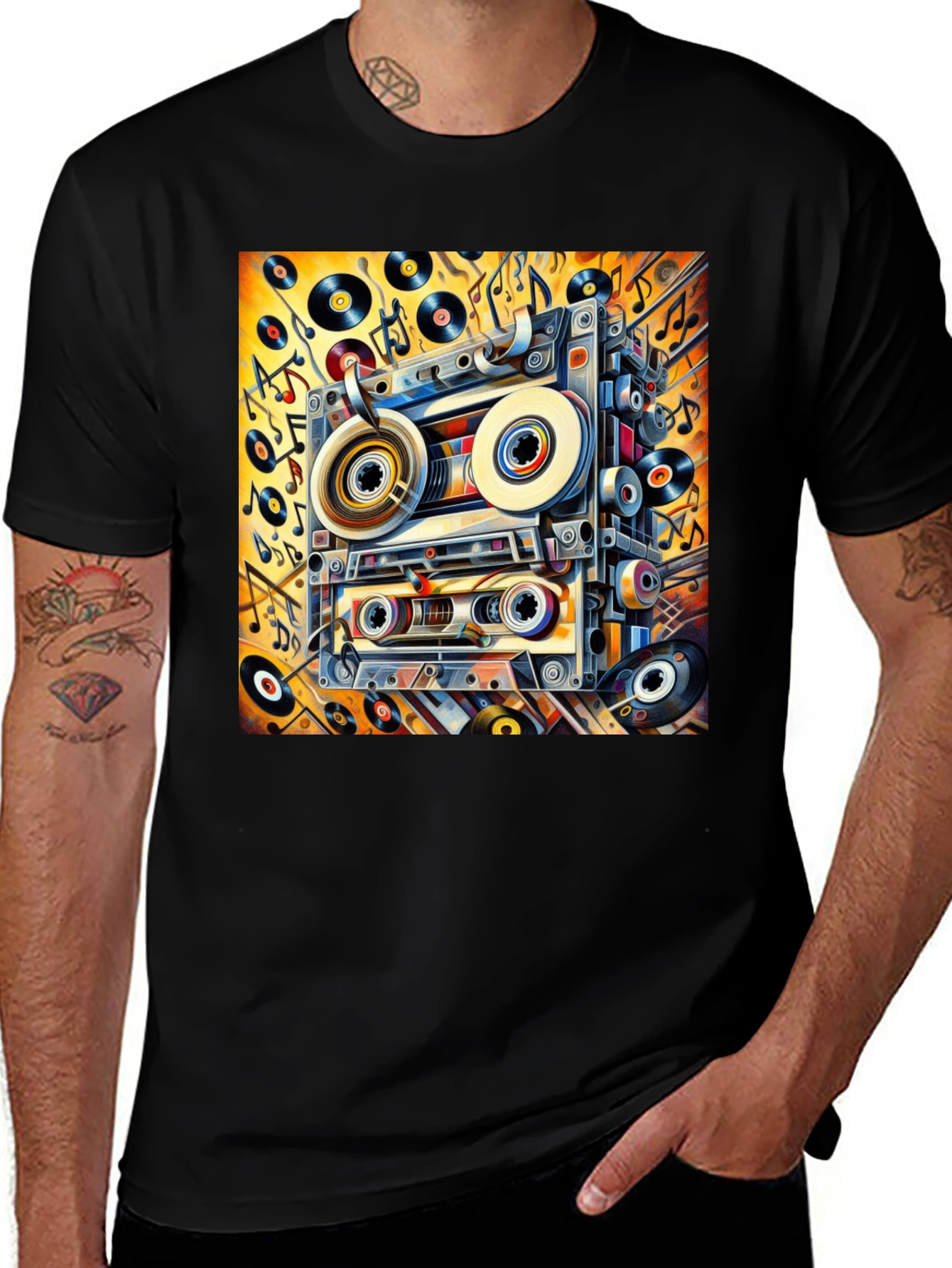 Variant 11 of Retro Cassette Tape Music T-Shirt