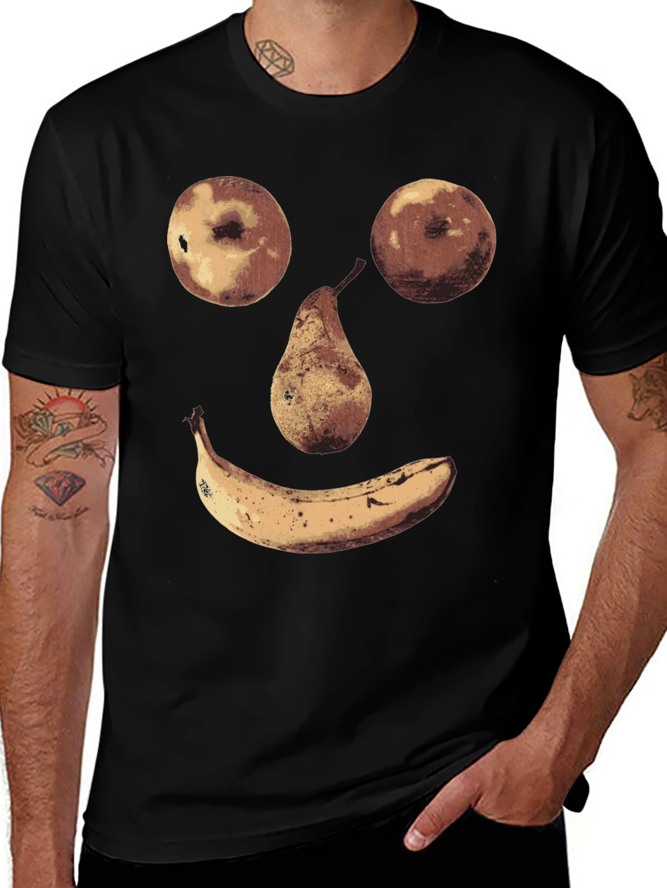 Variant 28 of Fruit Face Graphic Tee - Unique Humor Shirt