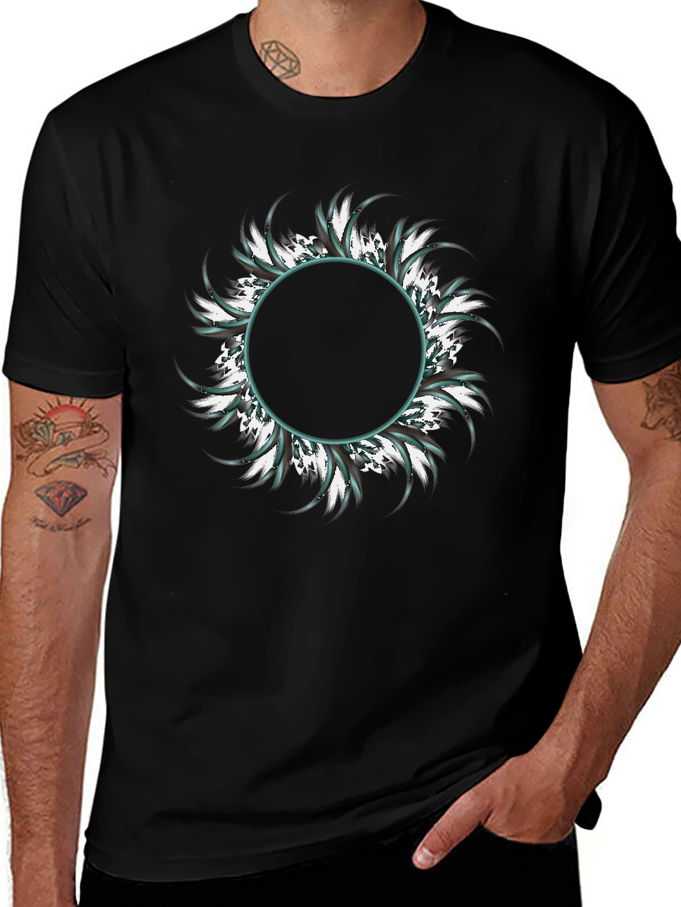Variant 4 of Graphic Circle T-Shirt - Modern Stylish Design