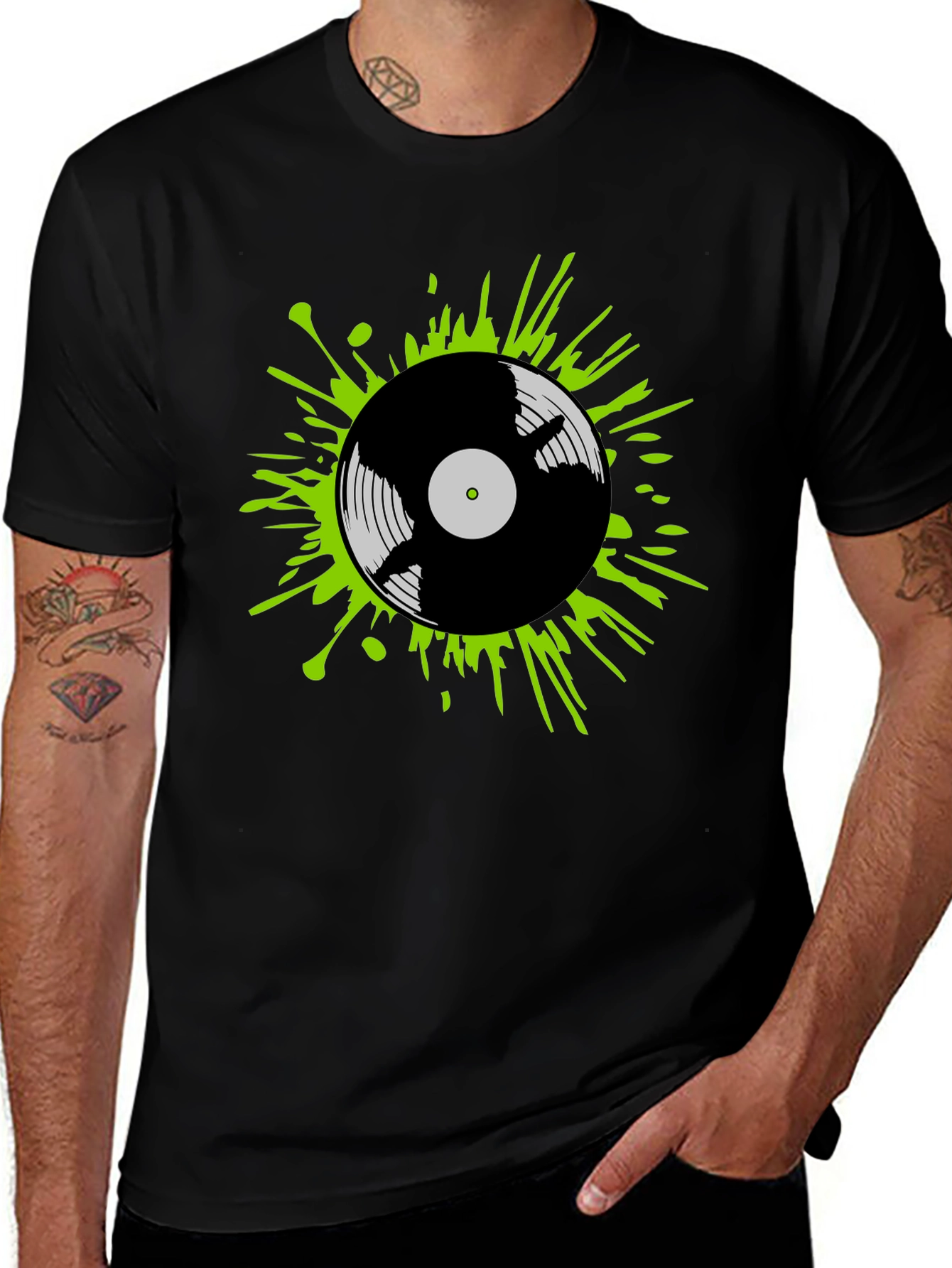 Variant 25 of Retro Vinyl Record T-Shirt - Music Lover Tee