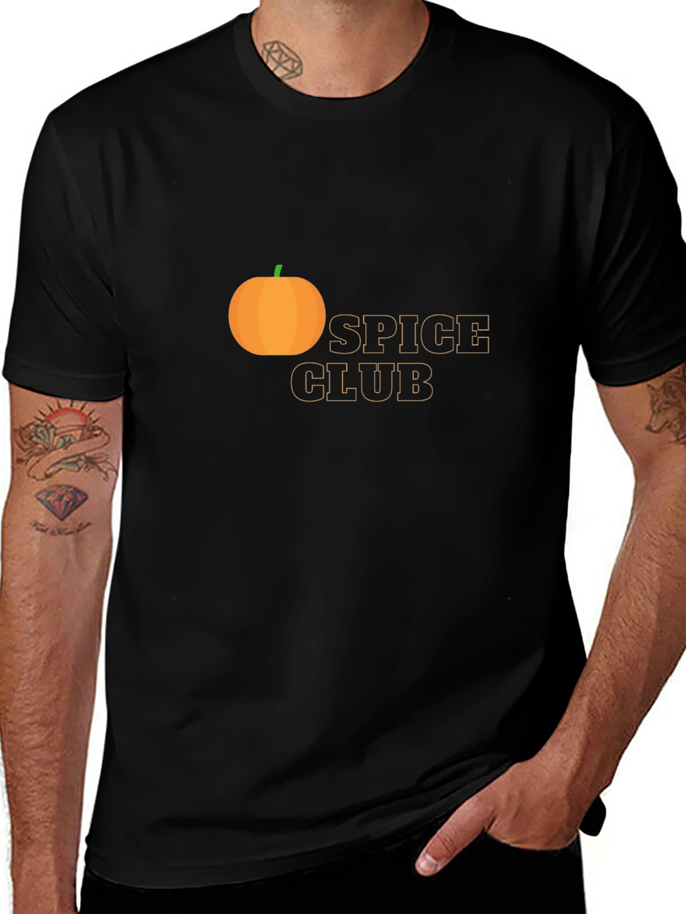 Pumpkin Spice Club Black Tee - Fall Season